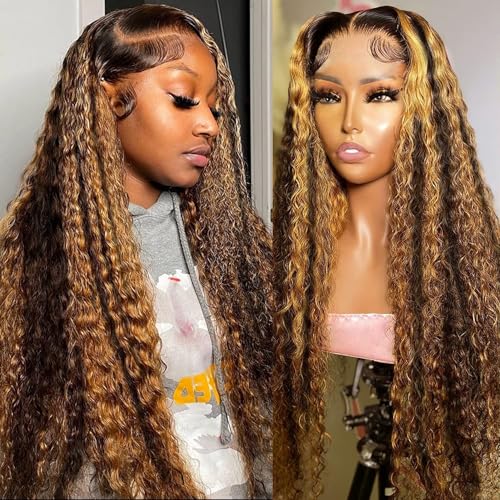 Balayage Highlight Deep Wave Wig
