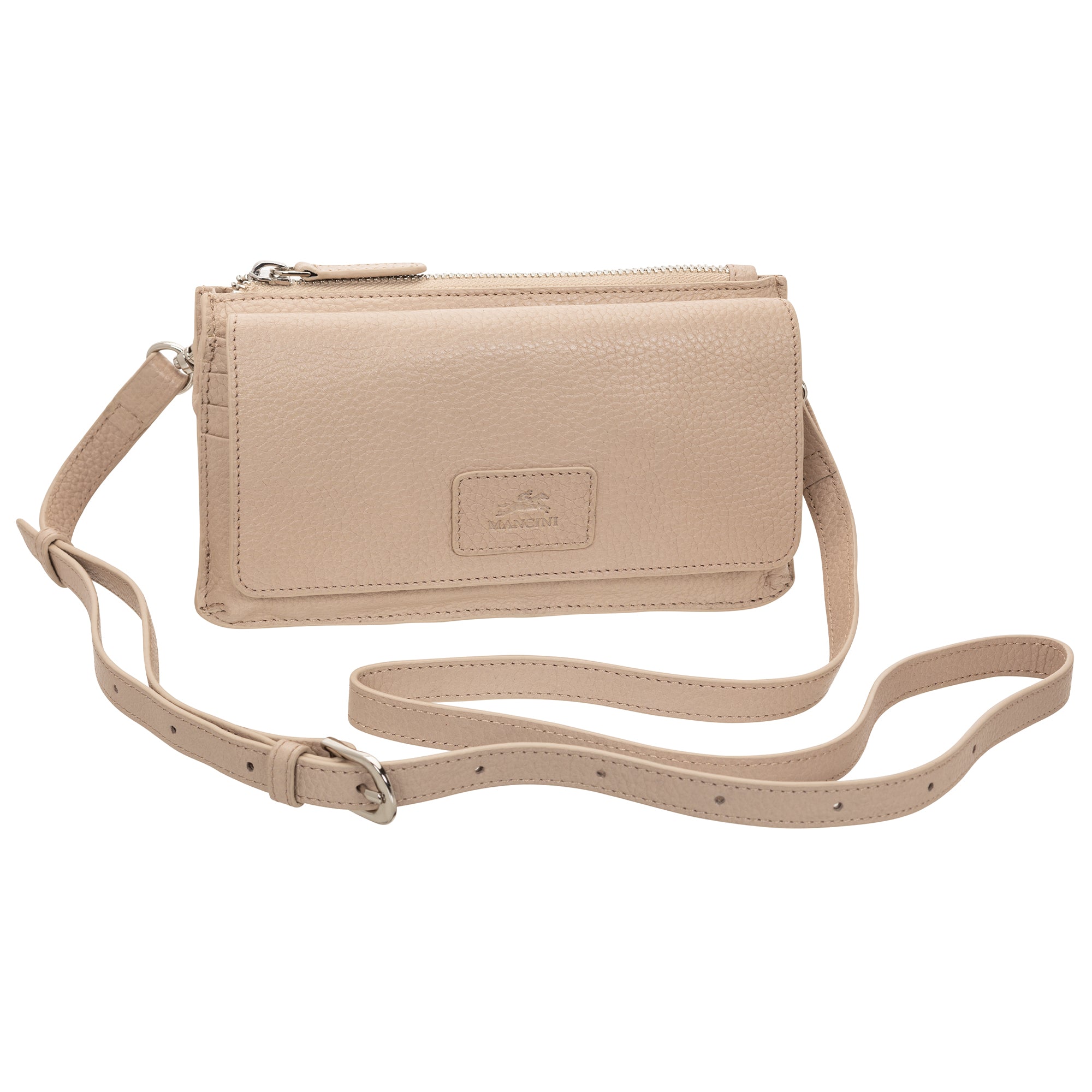 Mancini PEBBLE RFID Blocking Crossbody Wallet for Women - Slim Anti-Theft Travel Wallet with Card Slots - Perfect for Shopping, Travel & Daily Use