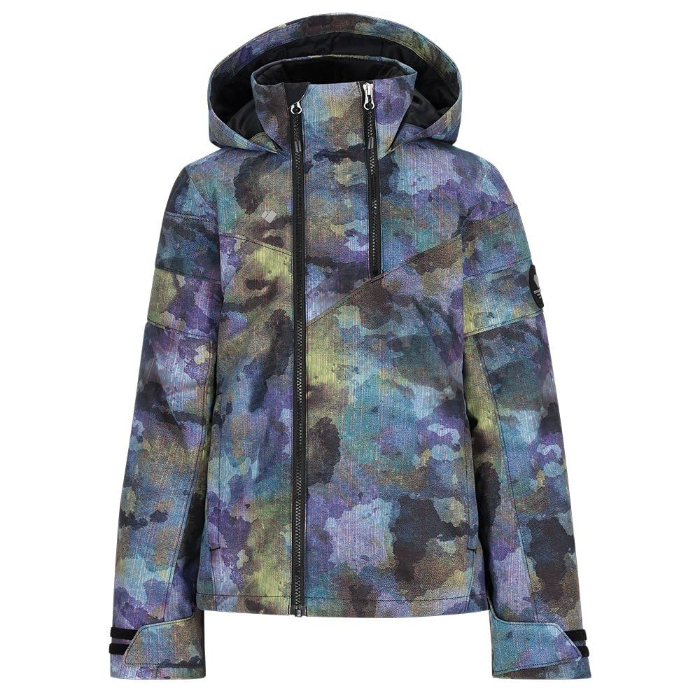 Obermeyer Girls' Taja Print Jacket - Waterproof Winter Coat for Little Kids & Big Kids | Outdoor Play, Snow Activities, School Wear