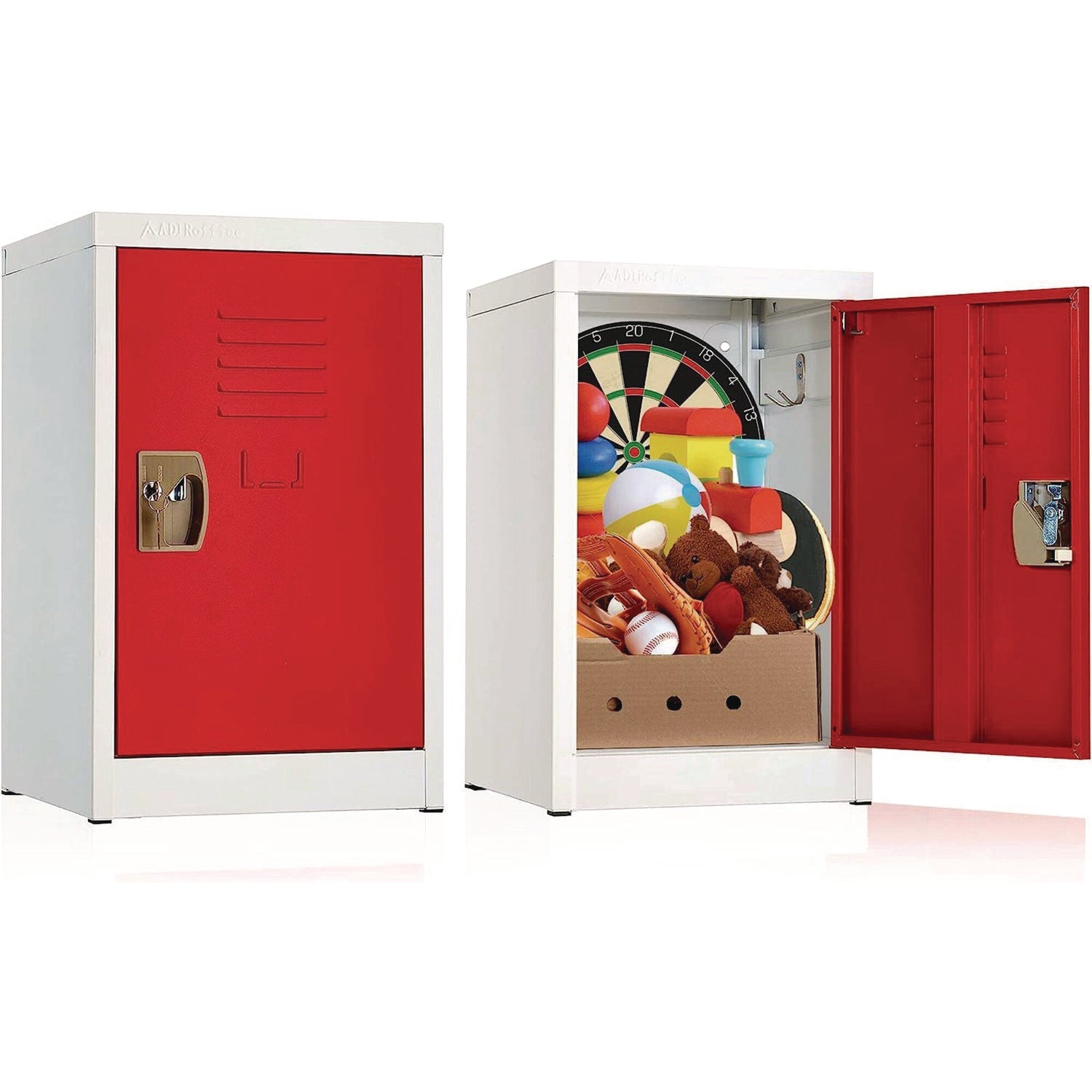 AdirOffice Steel Storage Locker - 1 Compartment Metal Cabinet (15