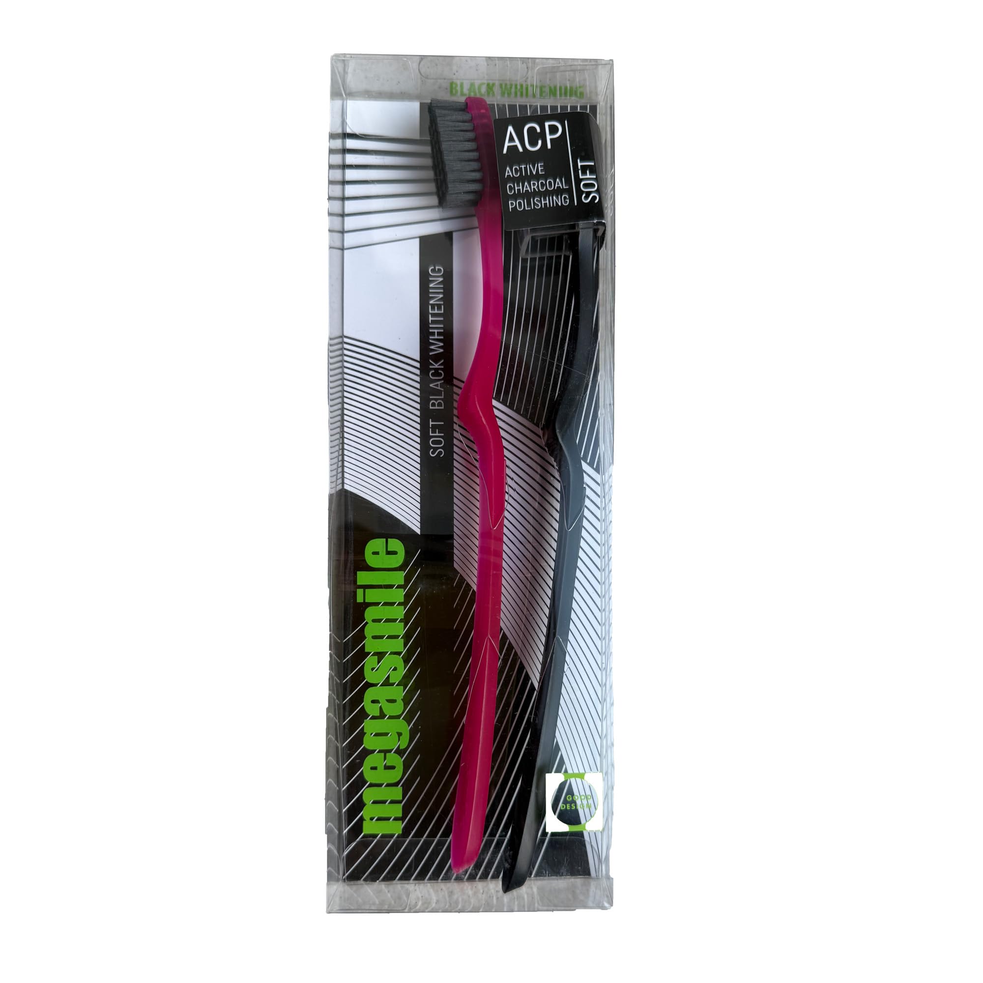 Whitening Toothbrushes (2-Pack) - Medium Bristles for Effective Stain Removal & Teeth Whitening - Perfect for Daily Oral Care & Travel