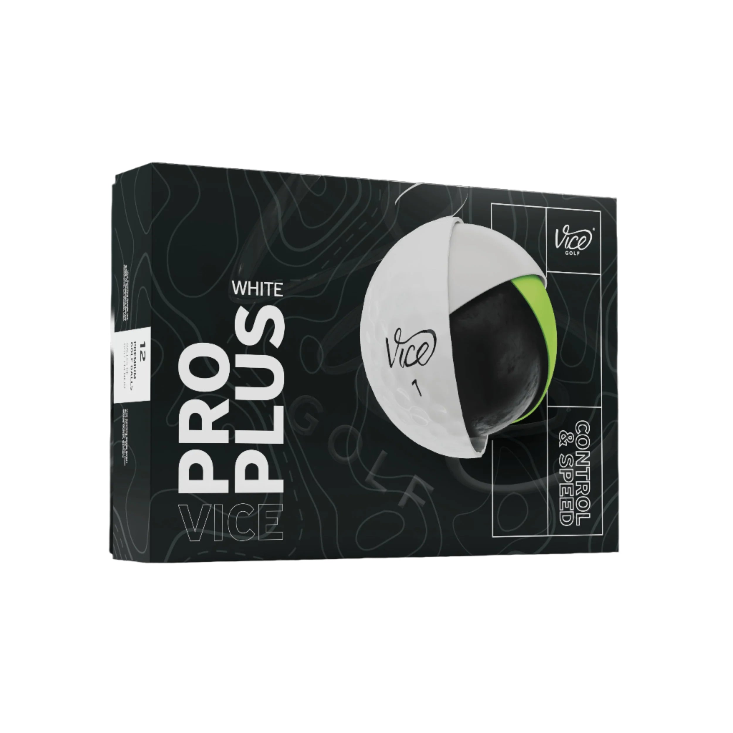 Vice Pro Plus Golf Balls - Premium 3-Piece Urethane Cover for Distance & Spin Control - Perfect for Tournament Play & Low Handicap Golfers