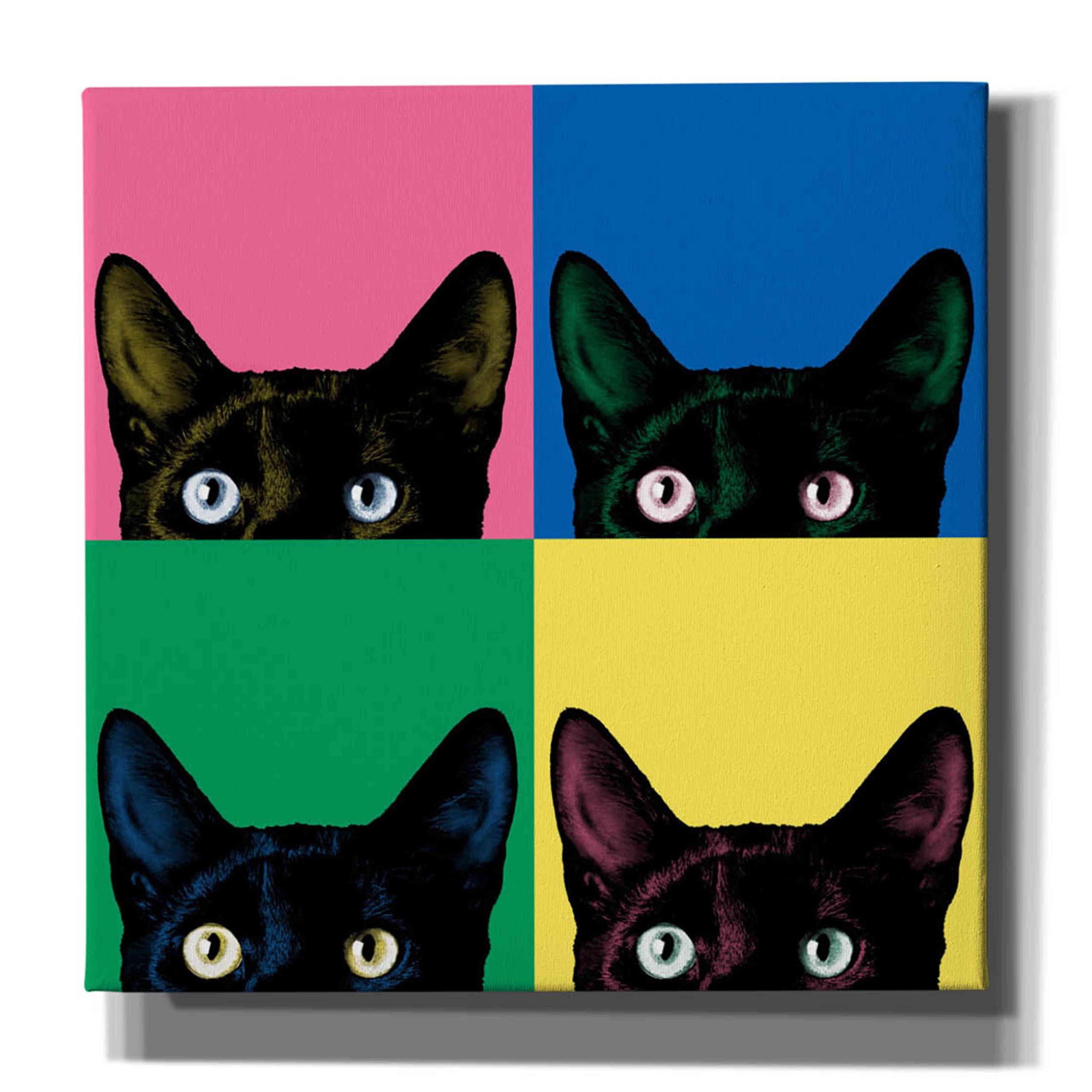 Epic Graffiti 'Curiosity Pop' by Jon Bertelli - 18x18 Inch Modern Canvas Wall Art for Living Room, Bedroom & Office Decor