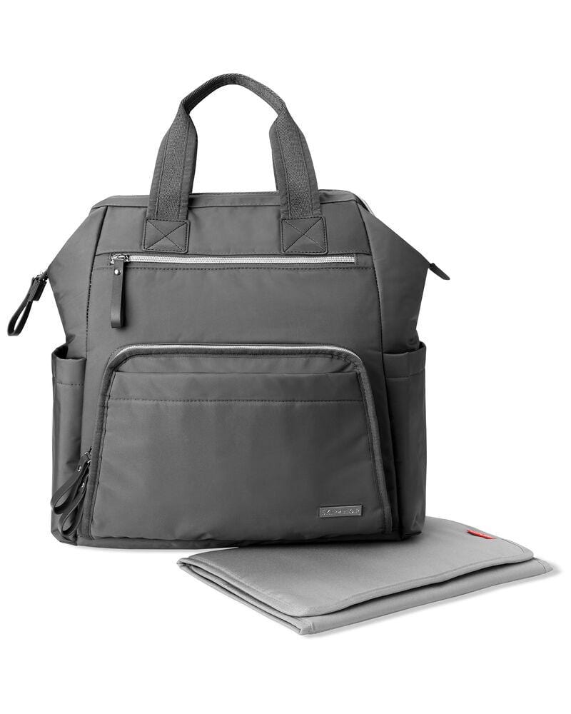 Skip Hop Mainframe Wide Open Changing Backpack - Premium Diaper Bag for Parents with Multiple Pockets & Insulated Bottle Holder | Perfect for Travel, Daycare & On-the-Go Baby Care