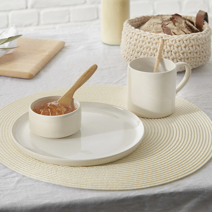 ASA Germany Re:Glaze White Ceramic Dinner Plate - Elegant Tableware for Fine Dining & Special Occasions