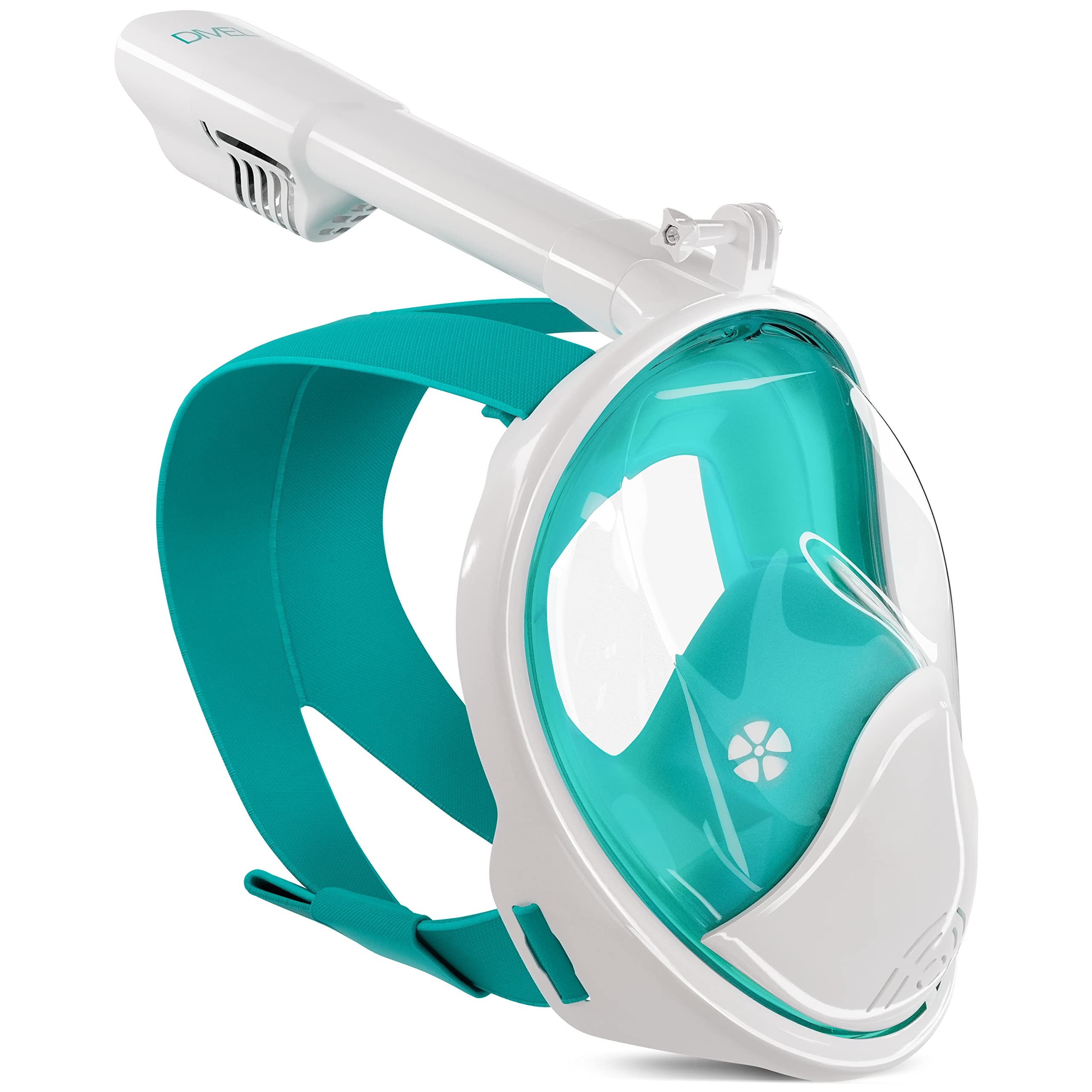 **DIVELUX Full Face Snorkel Mask for Adults & Kids - Anti-Fog & Leak-Proof Scuba Diving Mask with 180° Panoramic View - Sizes S/M, L/XL, XS - Perfect for Ocean, Pool & Beach Snorkeling Adventures**