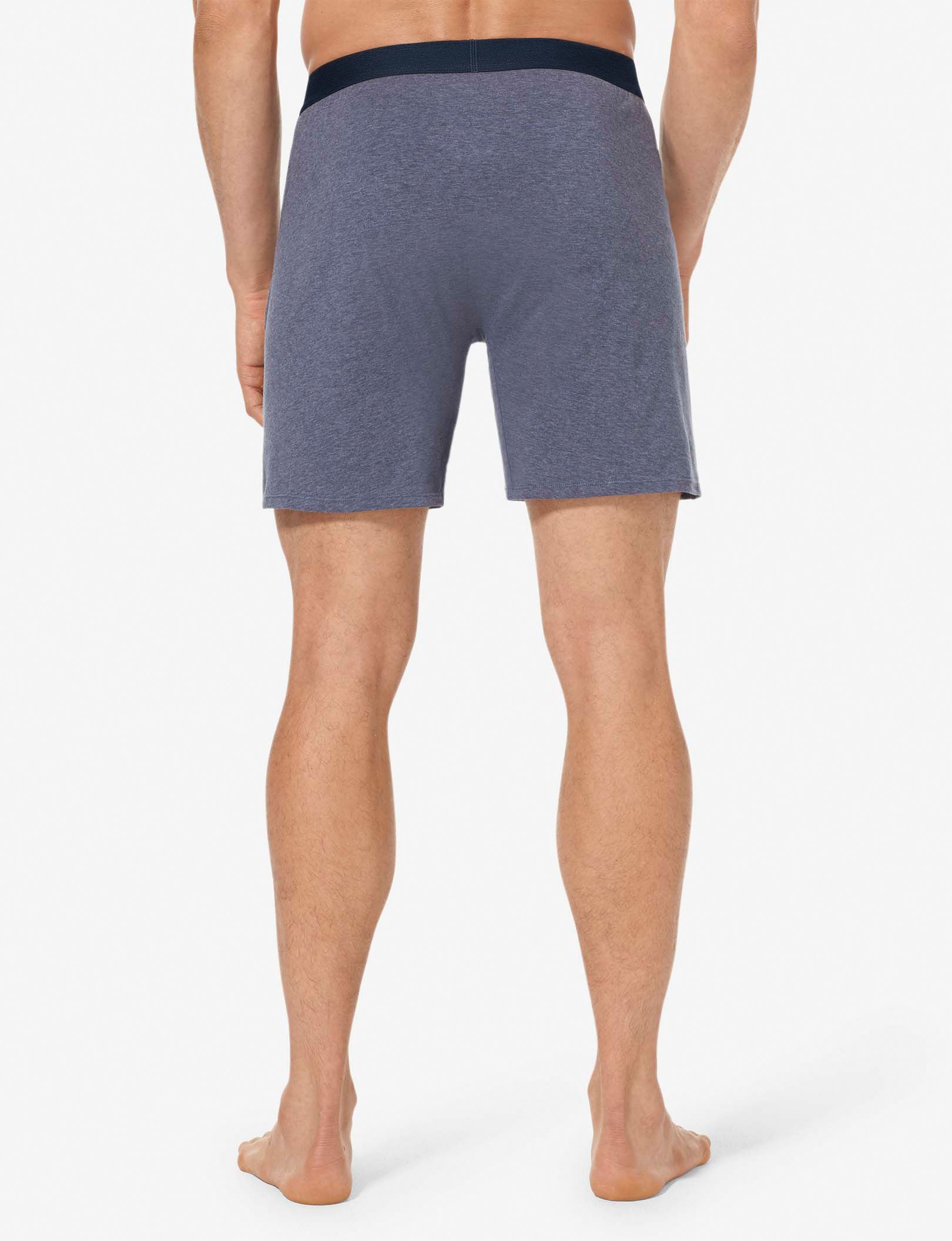 Breathable Cotton Relaxed Fit Boxer Briefs 6-Pack - Soft & Comfortable Men's Underwear for Everyday Wear, Lounge & Sleep