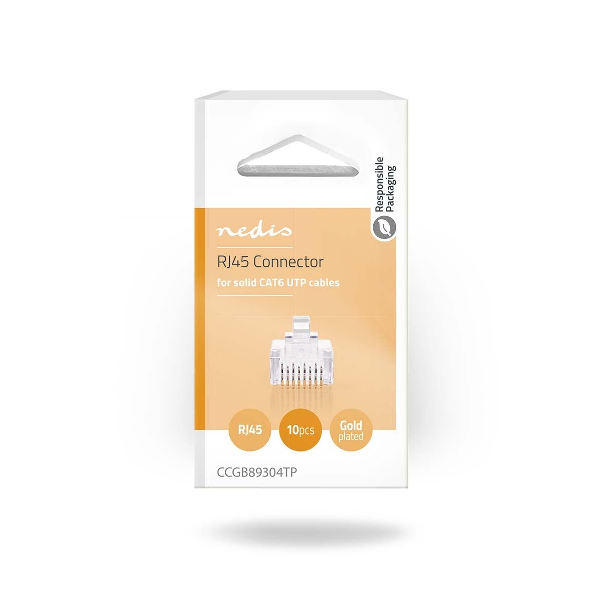 Premium CAT6 RJ45 Ethernet Connectors - 10-Pack Gold Plated for High-Speed Networking - Ideal for Home Office, Server Rooms & Data Centers