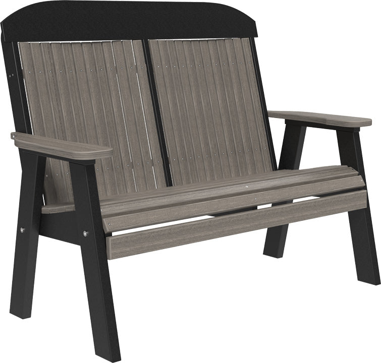 LuxCraft 4-Foot Classic Wooden Bench - Sturdy Indoor/Outdoor Garden, Patio, and Entryway Seating Furniture for Home Decor
