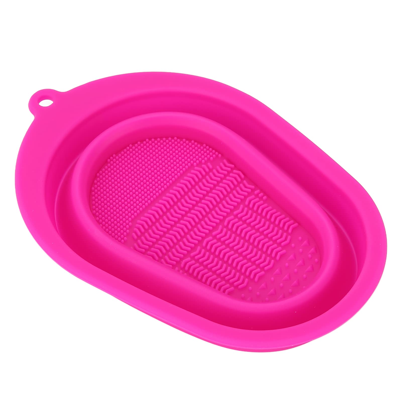 Makeup Brush Cleaner Mat - Reusable Silicone Cleaning Pad for Travel & Home, Soft & Durable (Rose Red) | Perfect for Professional Makeup Artists & Beauty Enthusiasts