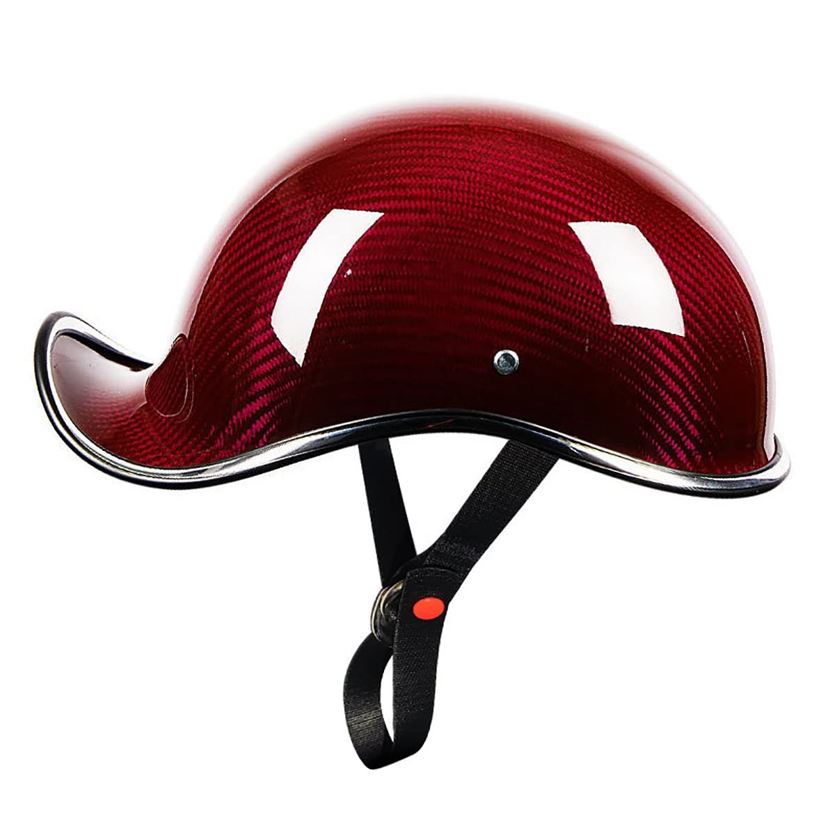 DOT/ECE Approved Motorcycle Half Helmet for Men & Women - Lightweight Skull Cap Half Shell Helmet (57-58CM) - Perfect for Summer Riding & Baseball Style