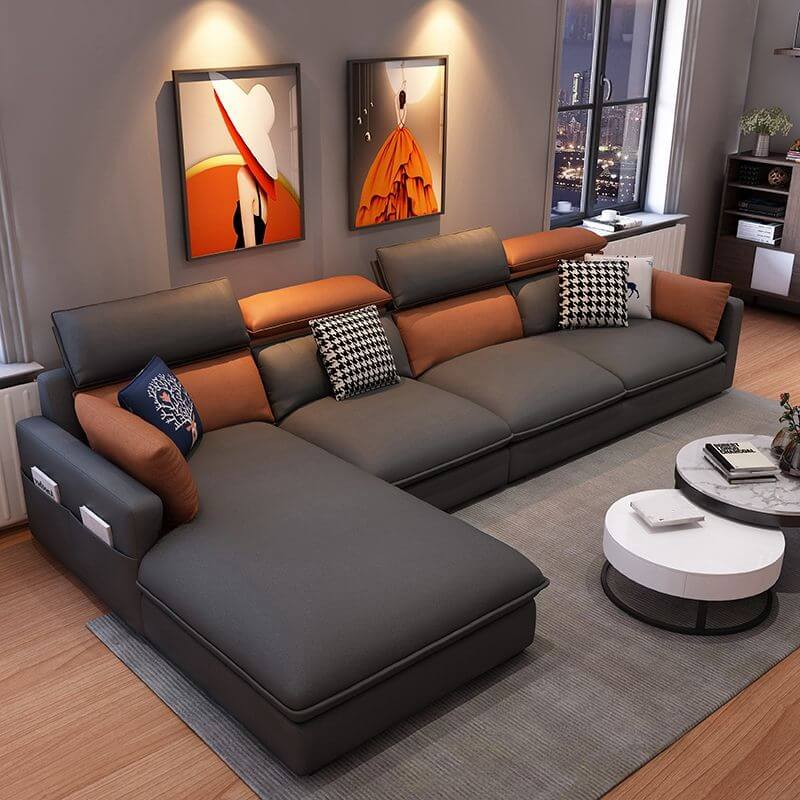 Dark Gray/ Orange