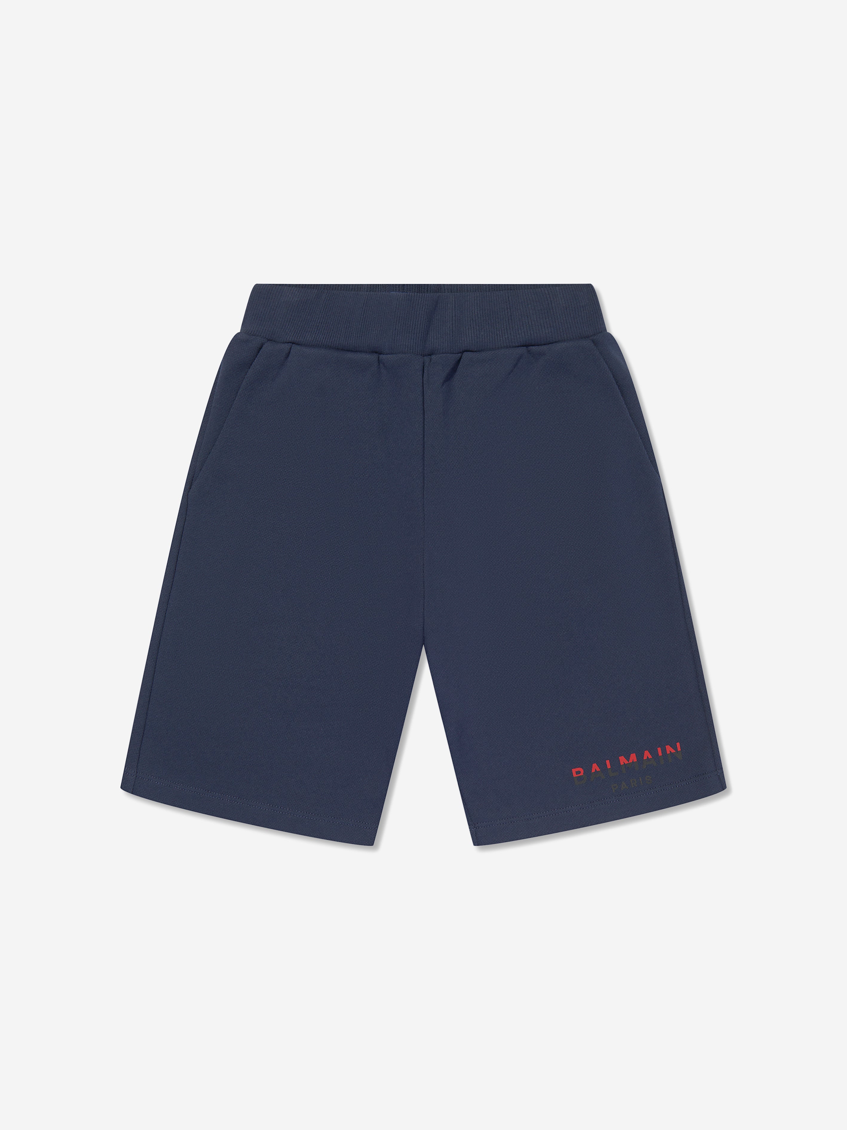 Balmain Boys Logo Jersey Shorts - Blue Cotton Athletic Shorts for Kids | Perfect for Sports, Play & Casual Wear