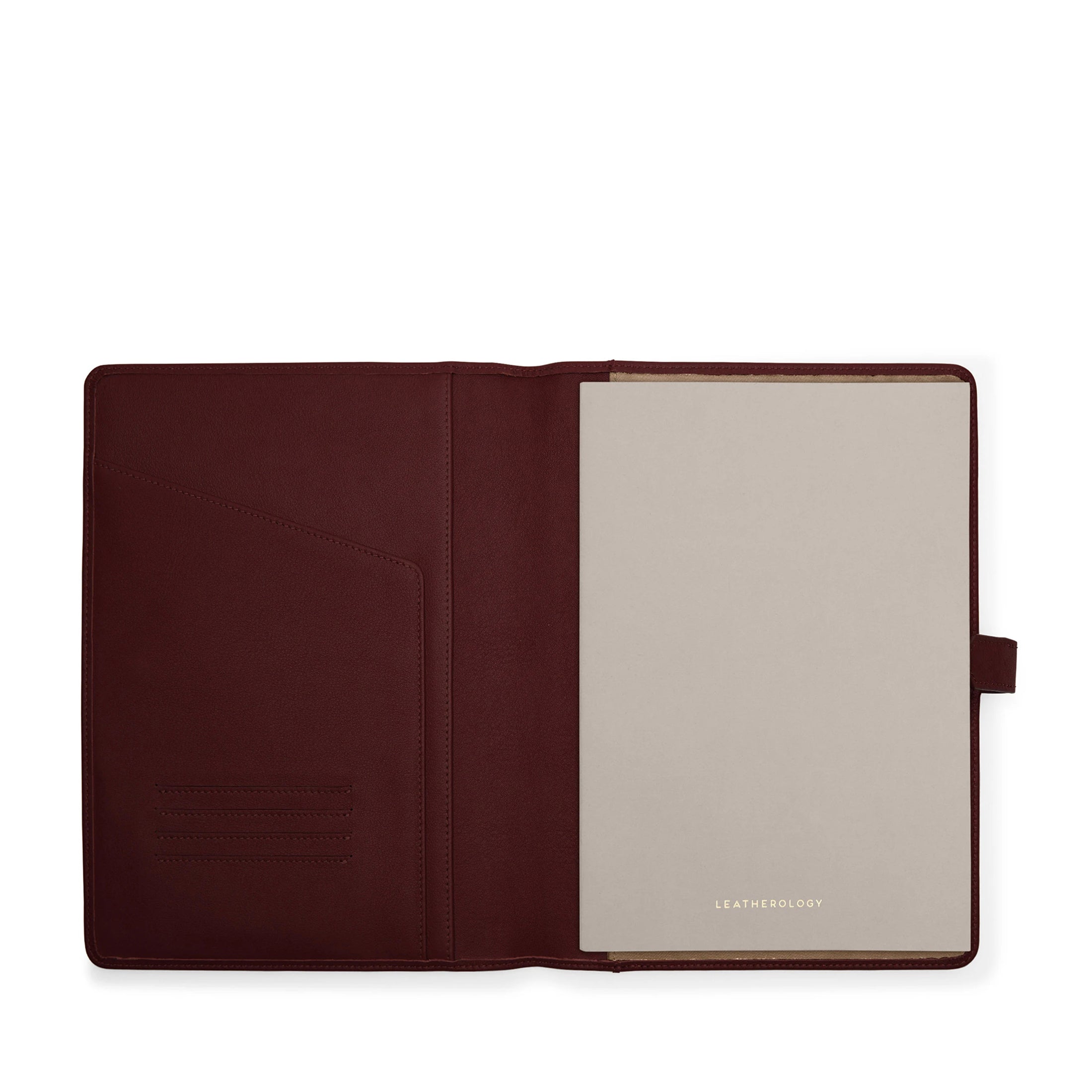 B5 Size Composition Notebook with Snap Closure - Bordeaux Red Hardcover Journal for School, Office & Note Taking - Perfect for Students, Professionals & Writers