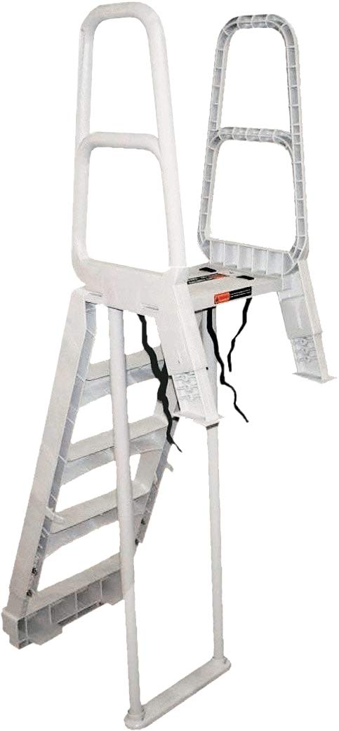 Main Access 200700T Adjustable Pool Ladder for Above Ground Swimming Pools 48-54 Inch - Smart Choice Comfort Incline Design, Taupe Color - Perfect for Backyard, Inground Pools & Easy Pool Entry/Exit