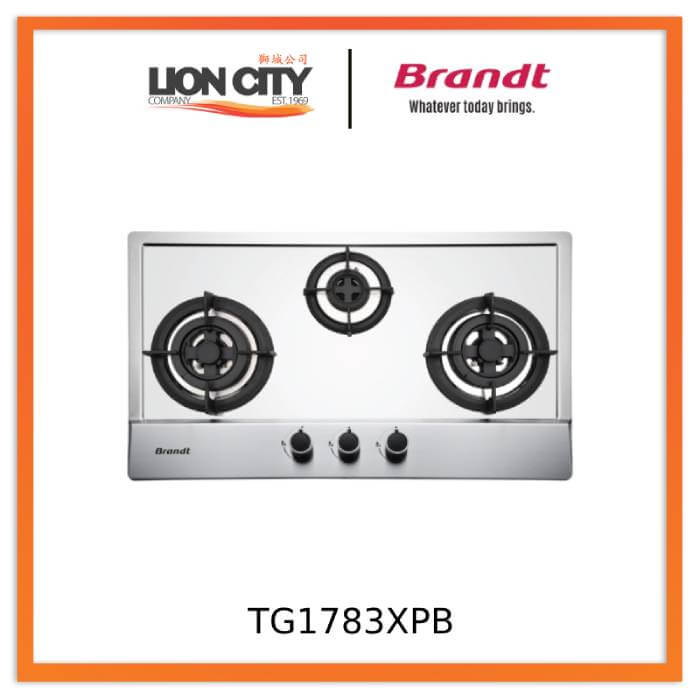 Brandt TG1783XPB 4-Burner Gas Cooktop - High Efficiency Stainless Steel Gas Hob for Modern Kitchens | Perfect for Home Cooking, Baking & Entertaining