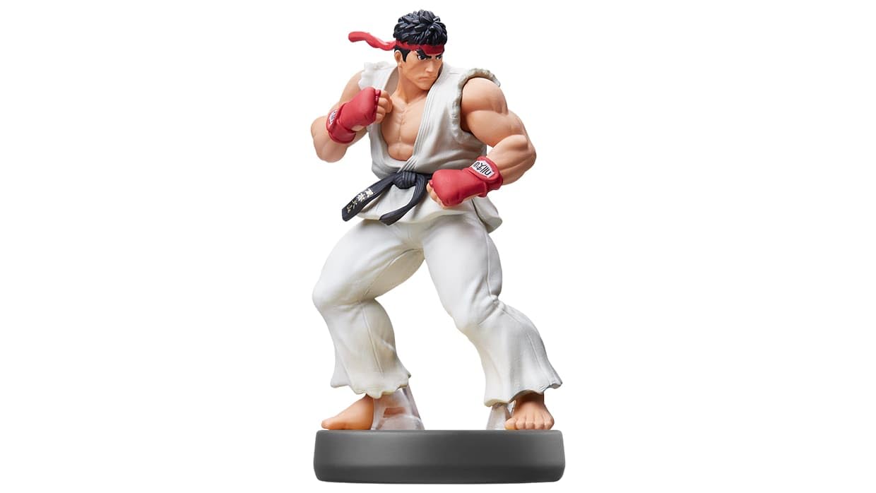 Nintendo Ryu Amiibo Figure for Wii U & Switch - Super Smash Bros Collection, Gaming Accessory for Fighting Game Fans