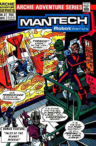 1984 Mantech Robot Warriors #2 VF Archie Comic Book - Action Figure Collectible for Comic Enthusiasts & Vintage Toy Lovers | Perfect for Display, Gifts, and Comic Book Collections