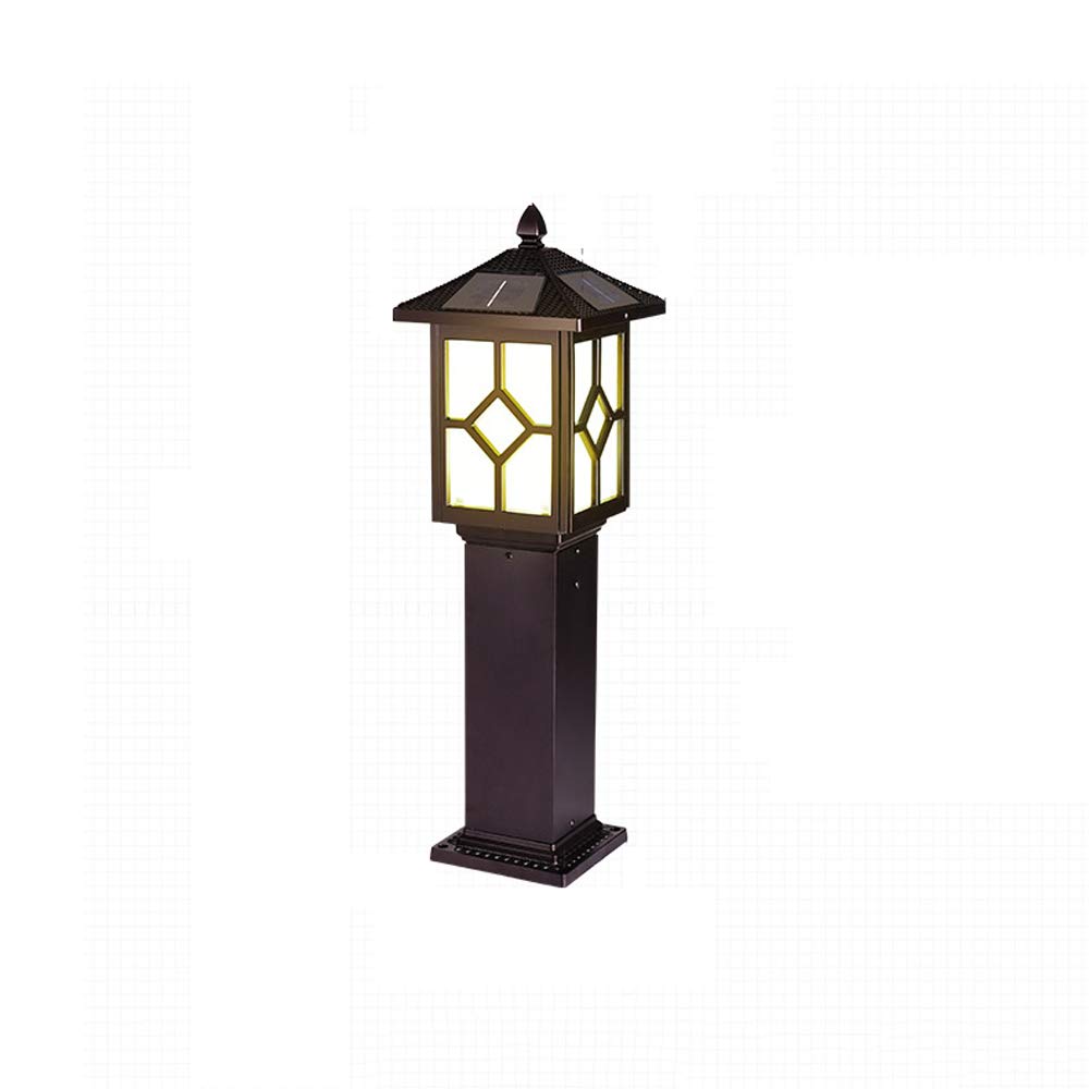 Solar Powered LED Garden Lights - Waterproof IP55 Outdoor Landscape Lighting with Auto Sensor for Lawn, Park, Villa Pathway & Street Decor | Weatherproof Exterior Post Lantern for Nighttime Illumination