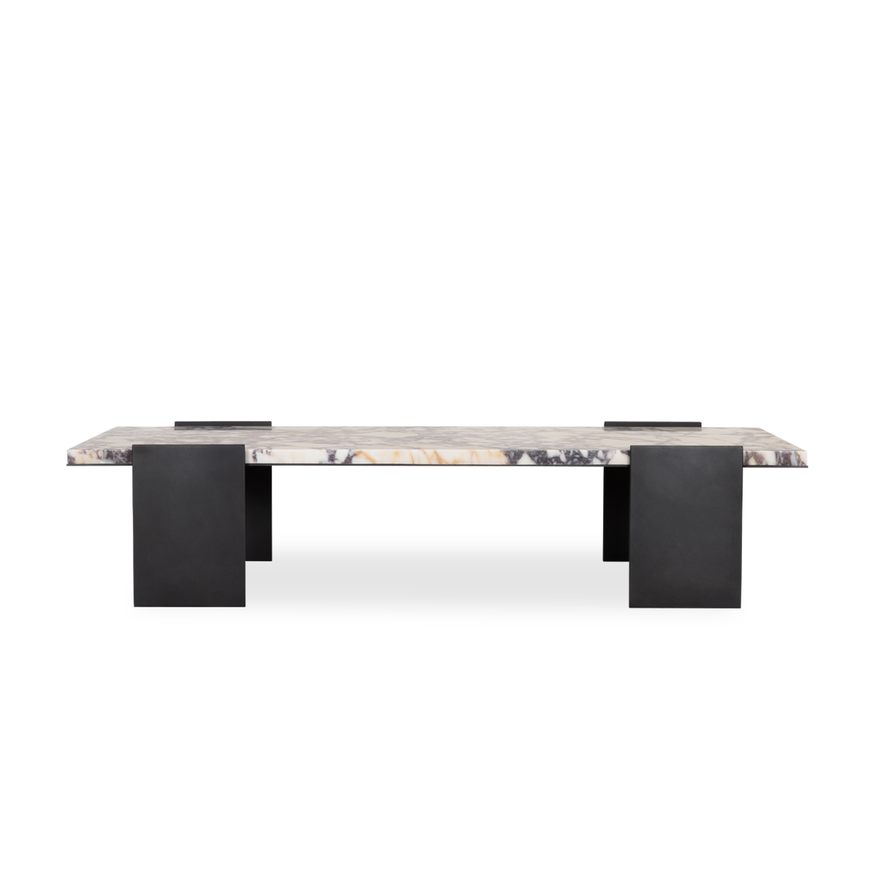 Modern Glass Beam Coffee Table - Mid-Century Style Living Room Center Table for Small Spaces - Perfect for Apartments, Condos & Cozy Homes