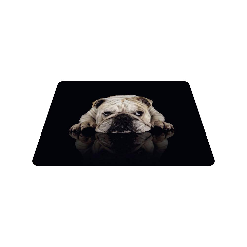 Bulldog Gaming Mouse Pad - Non-Slip Rubber Base, 9.5x7.9 Inch Cute Dog Design Computer Mouse Mat for PC, Laptop & Office Desk - Perfect for Gamers, Work & Home Office Use