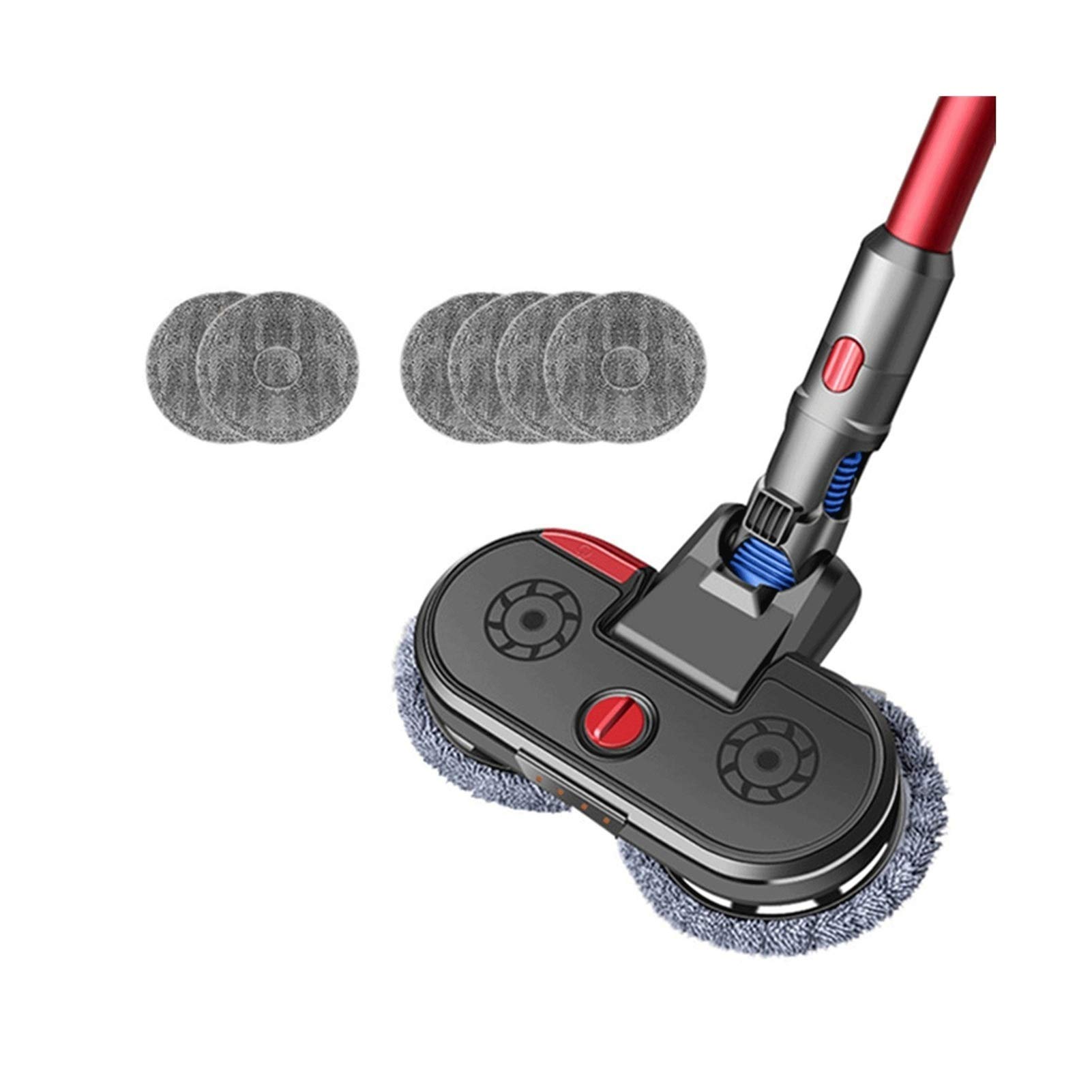 Dyson Vacuum Cleaner Parts - Soft Roller Cleaner Head Electric Spray Mop with 1 Mop Head & 6 Mop Pads | Multi-Functional Design for Hardwood Floors & Tile Cleaning (Spray Style) - Perfect for Home & Office Deep Cleaning