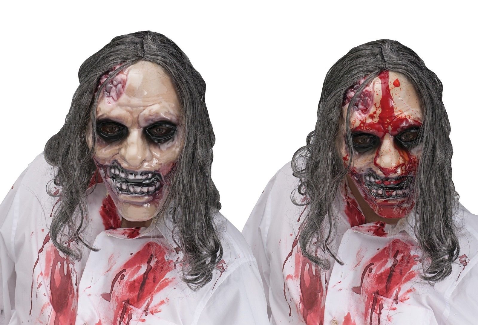 Scary Bleeding Zombie Mask - Halloween Horror Costume Accessory for Cosplay, Haunted Houses & Trick or Treat