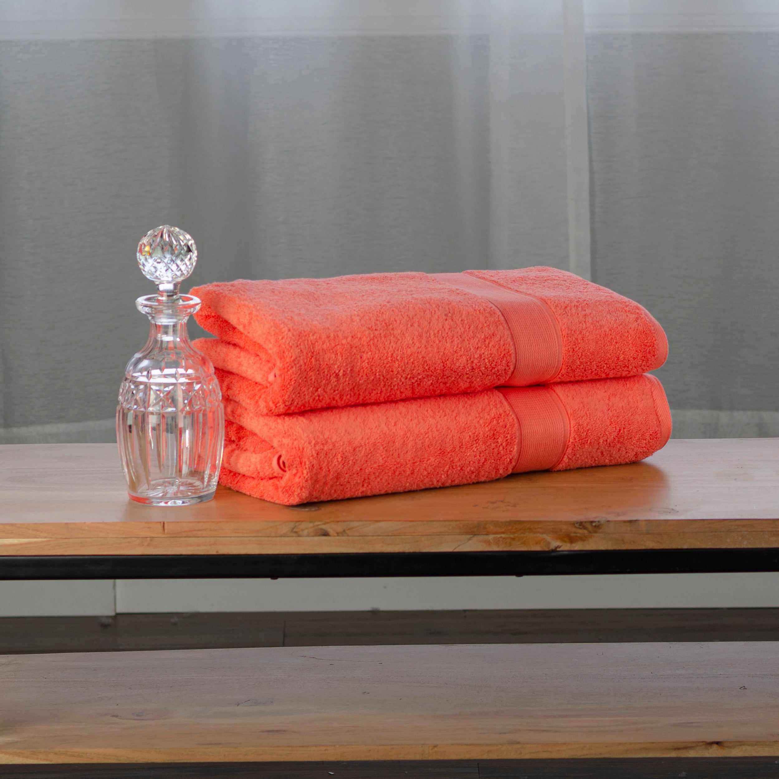 Premium Organic Cotton 650 GSM 2-Piece Bath Sheet Set - Ultra Soft & Absorbent Towels for Spa, Hotel & Luxury Bathroom Experience