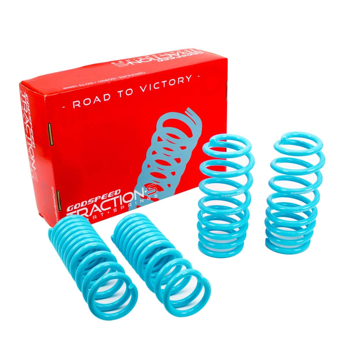 Godspeed LS-TS-DE-0006-E Performance Lowering Springs for Dodge Charger R/T RWD 2011-2019 - 4-Piece Set Reduces Body Roll & Improves Handling - Perfect for Track Days & Sporty Street Driving