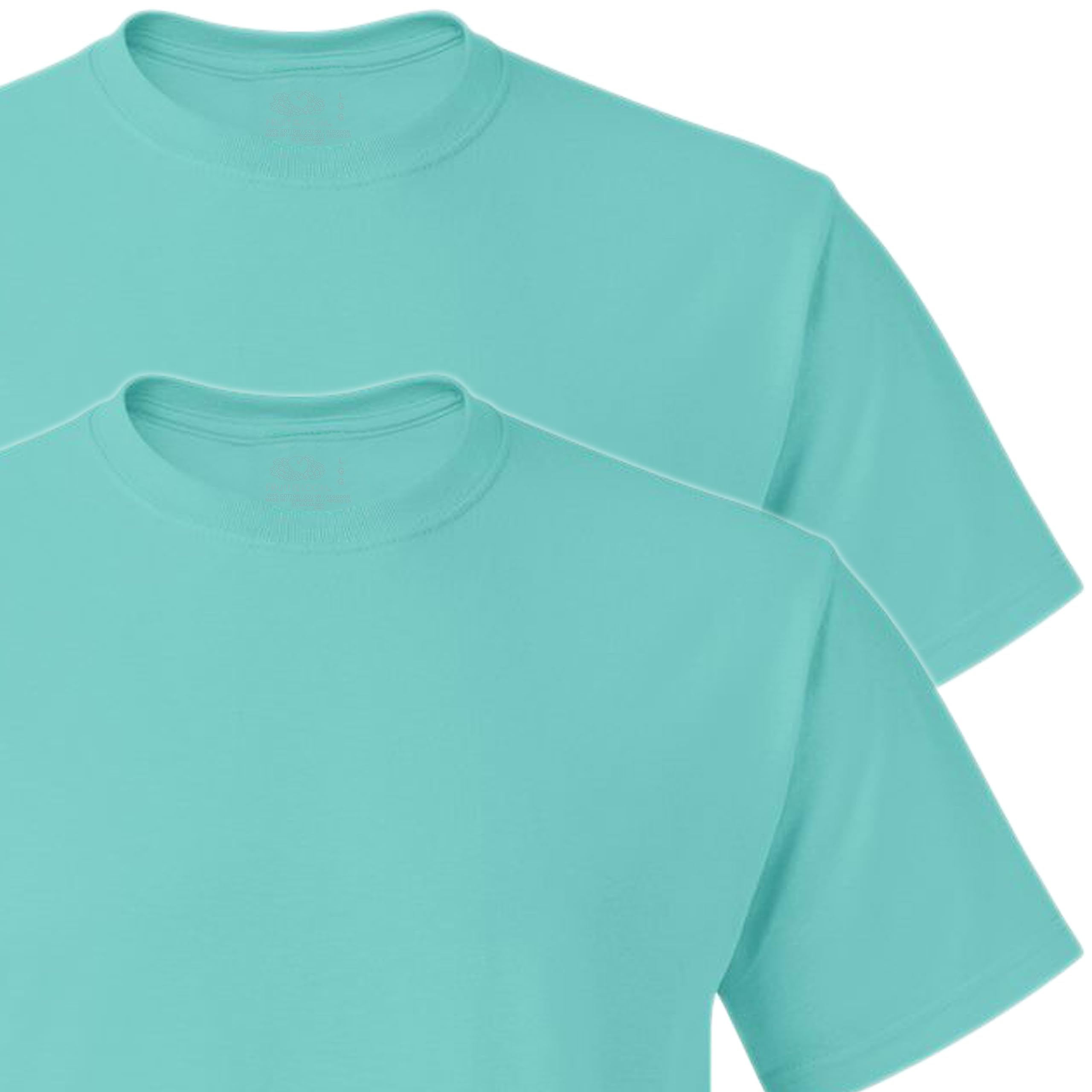Fruit of the Loom Men's Lightweight 100% Cotton Crew Neck T-Shirts 5-Pack - Soft Breathable Undershirts for Everyday Wear, Gym & Casual Outfits
