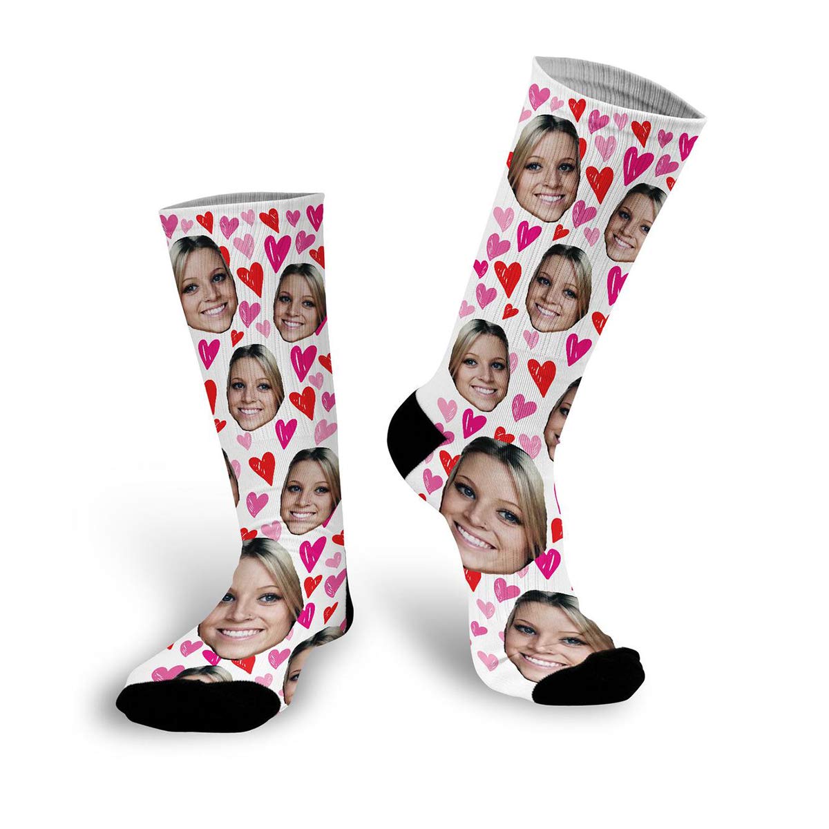 Custom Face Socks - Personalized Photo Socks with Your Picture | Unique Printed Socks Gift for Birthdays, Anniversaries & Special Occasions | Wear Your Loved Ones' Faces for Fun Events, Sports & Memorable Moments