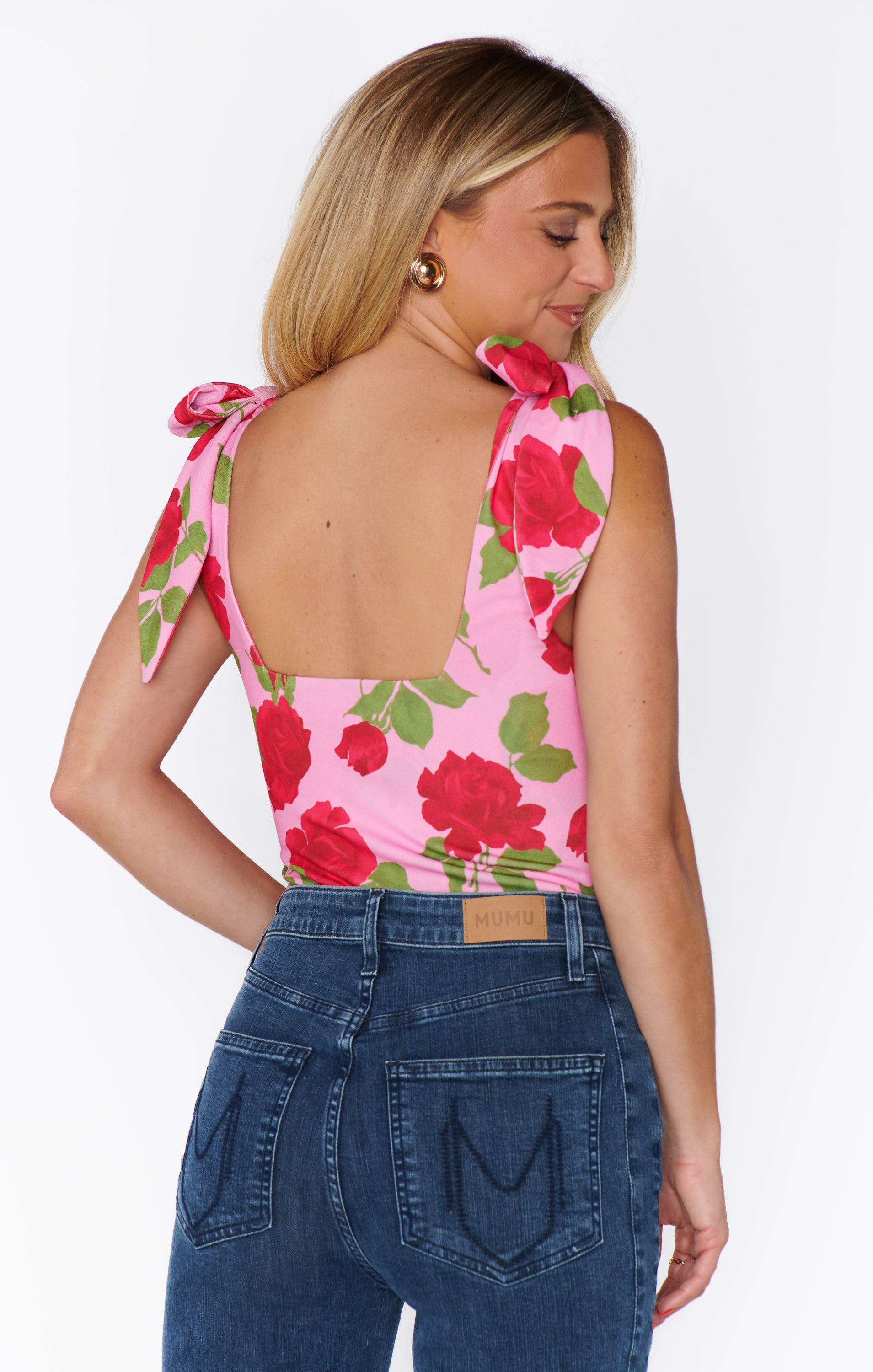 Gidget Bodysuit - Heart Throb Floral Print Women's Romper | Casual Outfit for Date Night, Brunch & Summer Fashion