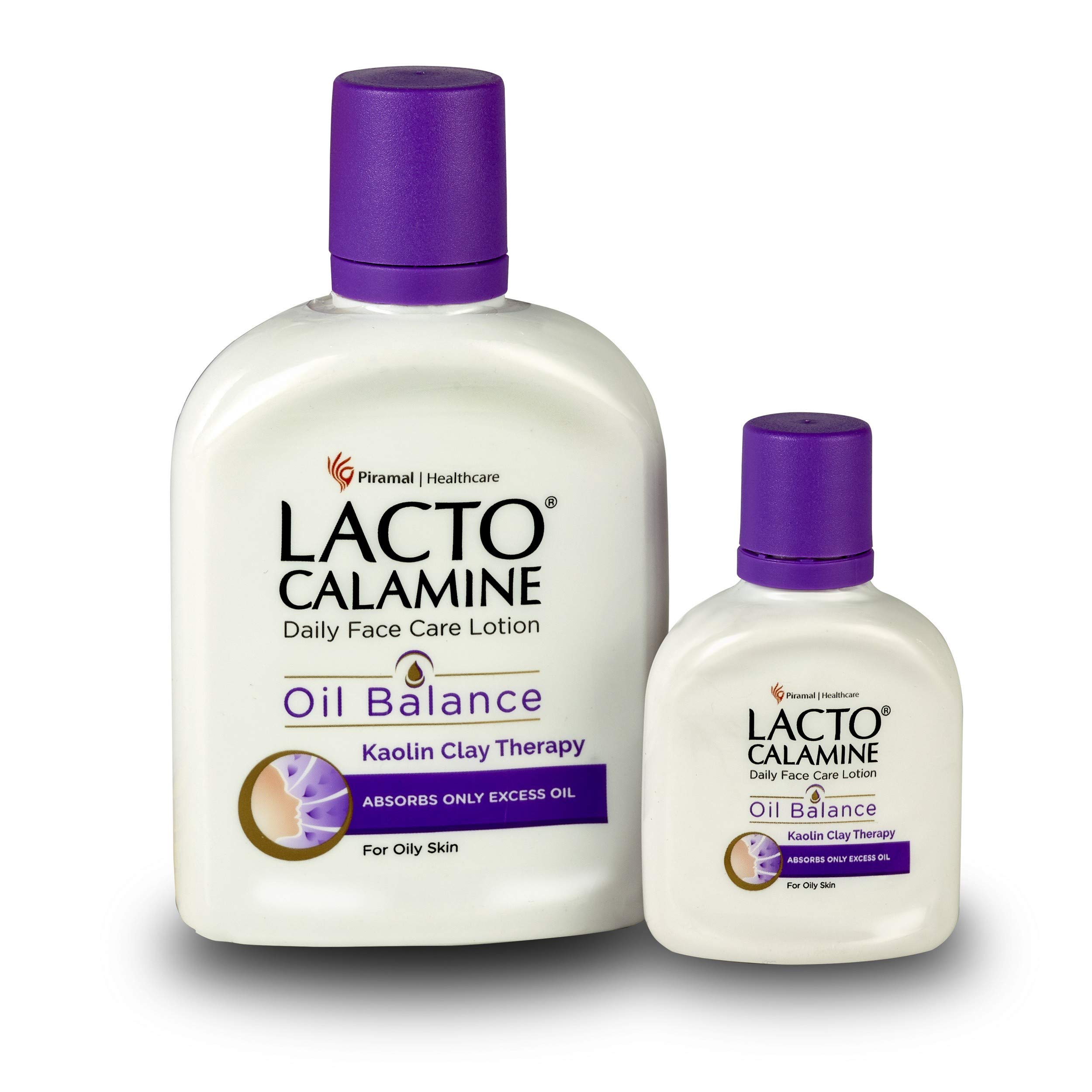 Lacto Calamine Oil Balance Face Lotion 120ml - Oil Control & Moisturizing for Oily & Combination Skin | Free 30ml Oily Skin Lotion | Perfect for Daily Skincare Routine & Acne-Prone Skin
