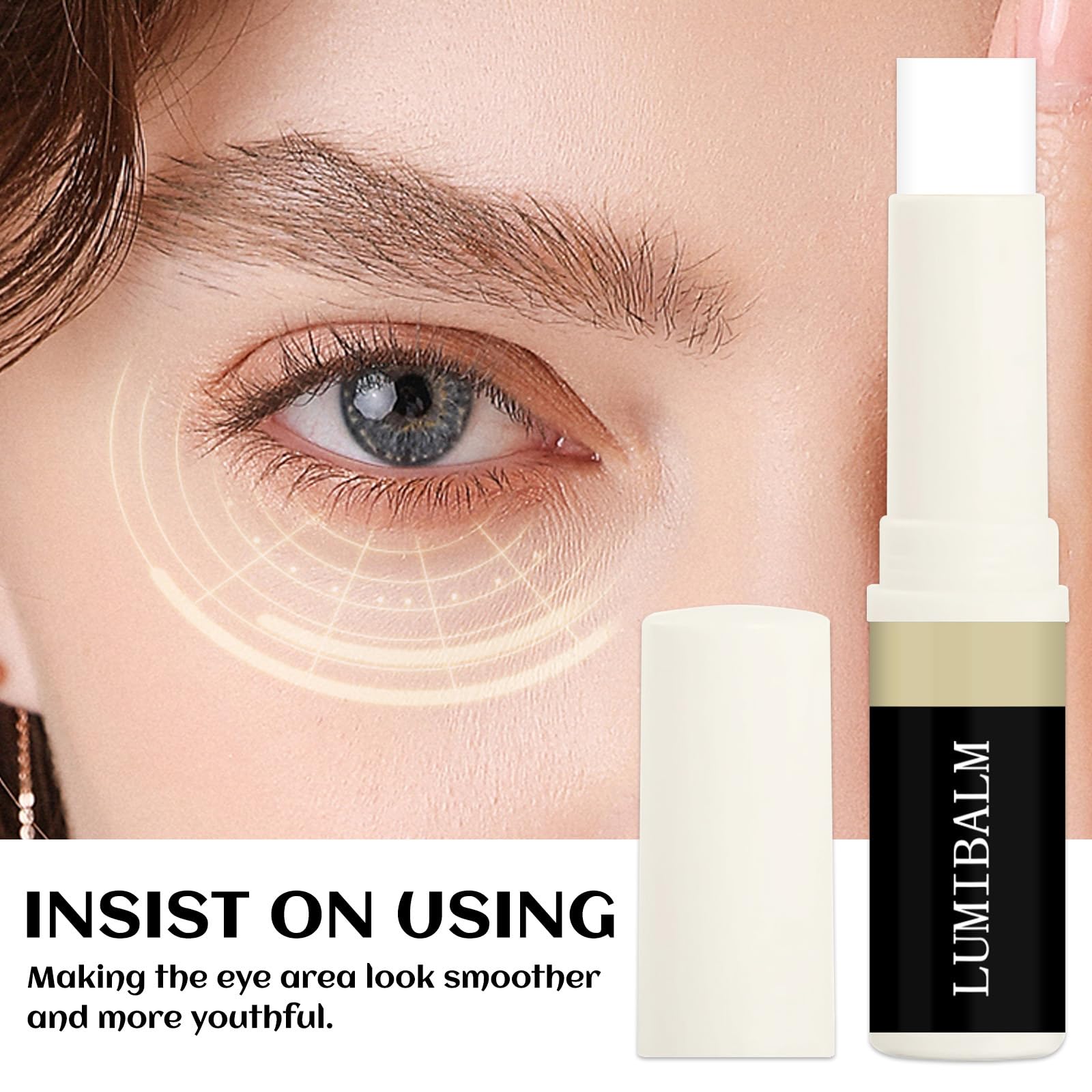 Luminara Lumibalm Under Eye Balm for Dark Circles & Puffiness – 2 Pack – Brightening & Hydrating Eye Cream for Day & Night Use