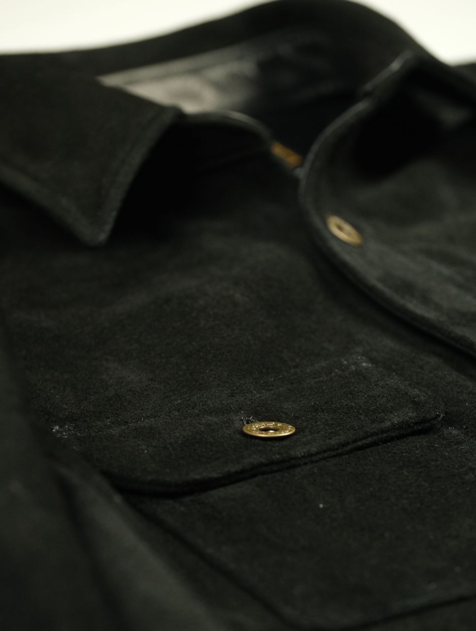 The Shop Vancouver Chore Shirt - Men's Workwear Shirt in Black | Durable Steer Rough Out Fabric for Outdoor Work & Casual Wear