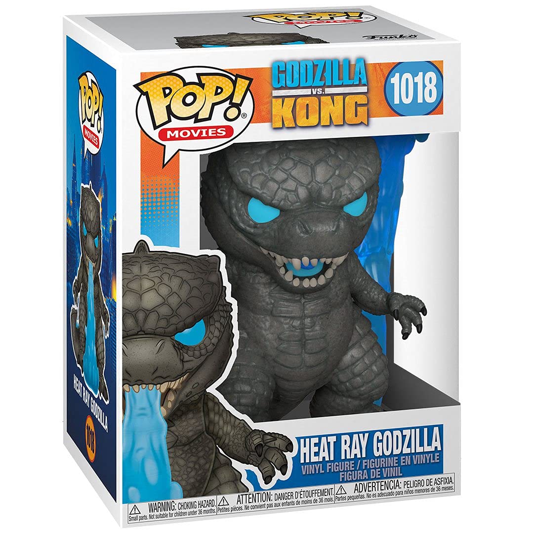 Godzilla vs Kong - Godzilla Heat Ray (Fire Breathing) Funko Pop! Vinyl Figure with Pop Box Protector Case - 3.75 Inch Collectible Toy for Movie Fans, Home Decor, and Gift Giving