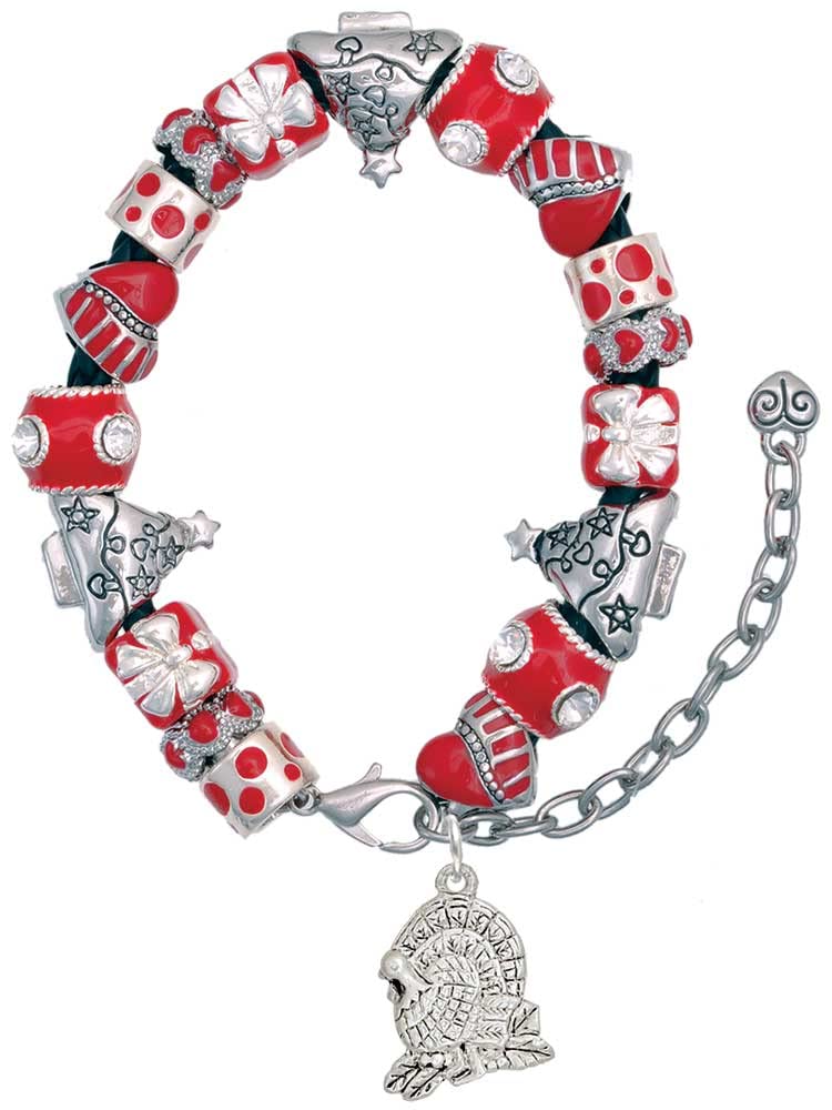 Delight Jewelry Red Christmas Beaded Bracelet - 7