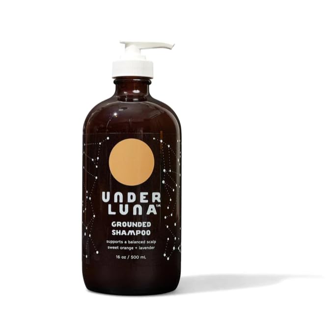 Grounded Shampoo 16 Oz - Natural & Organic Hair Care for All Hair Types - Perfect for Daily Use at Home, Gym & Travel