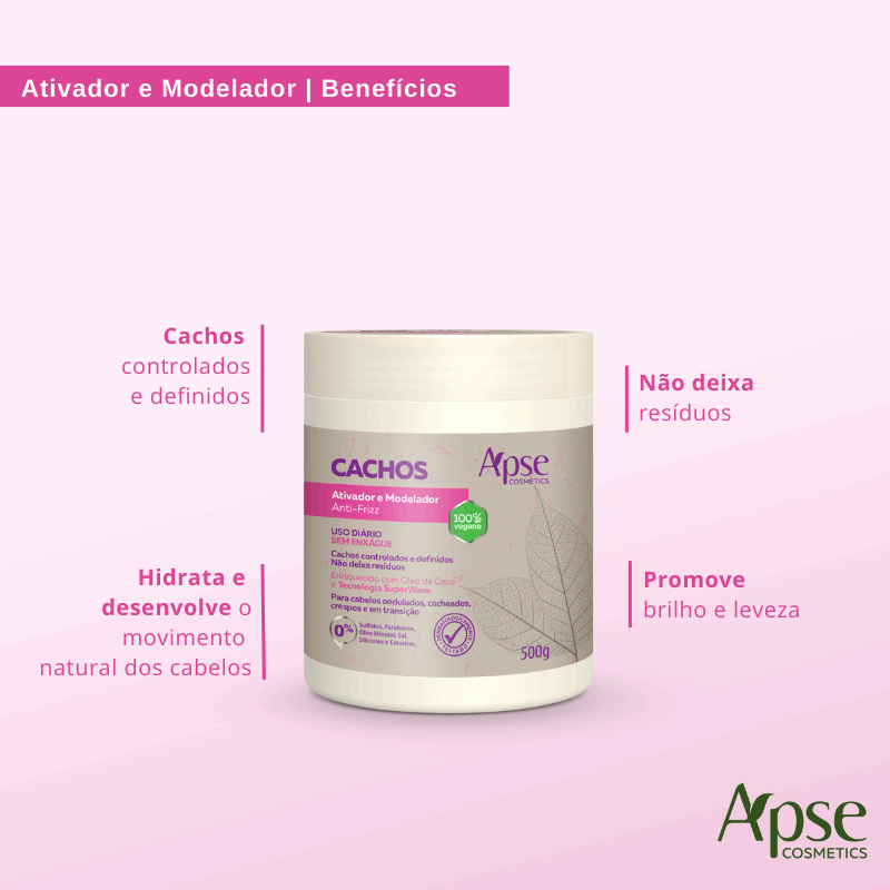 Apse Cosmetics Curl Finishing Kit - Activator, Gelatin & Mousse for Defined Curls | 3-Piece Hair Care Set for Natural & Styling | Perfect for Daily Use & Special Occasions