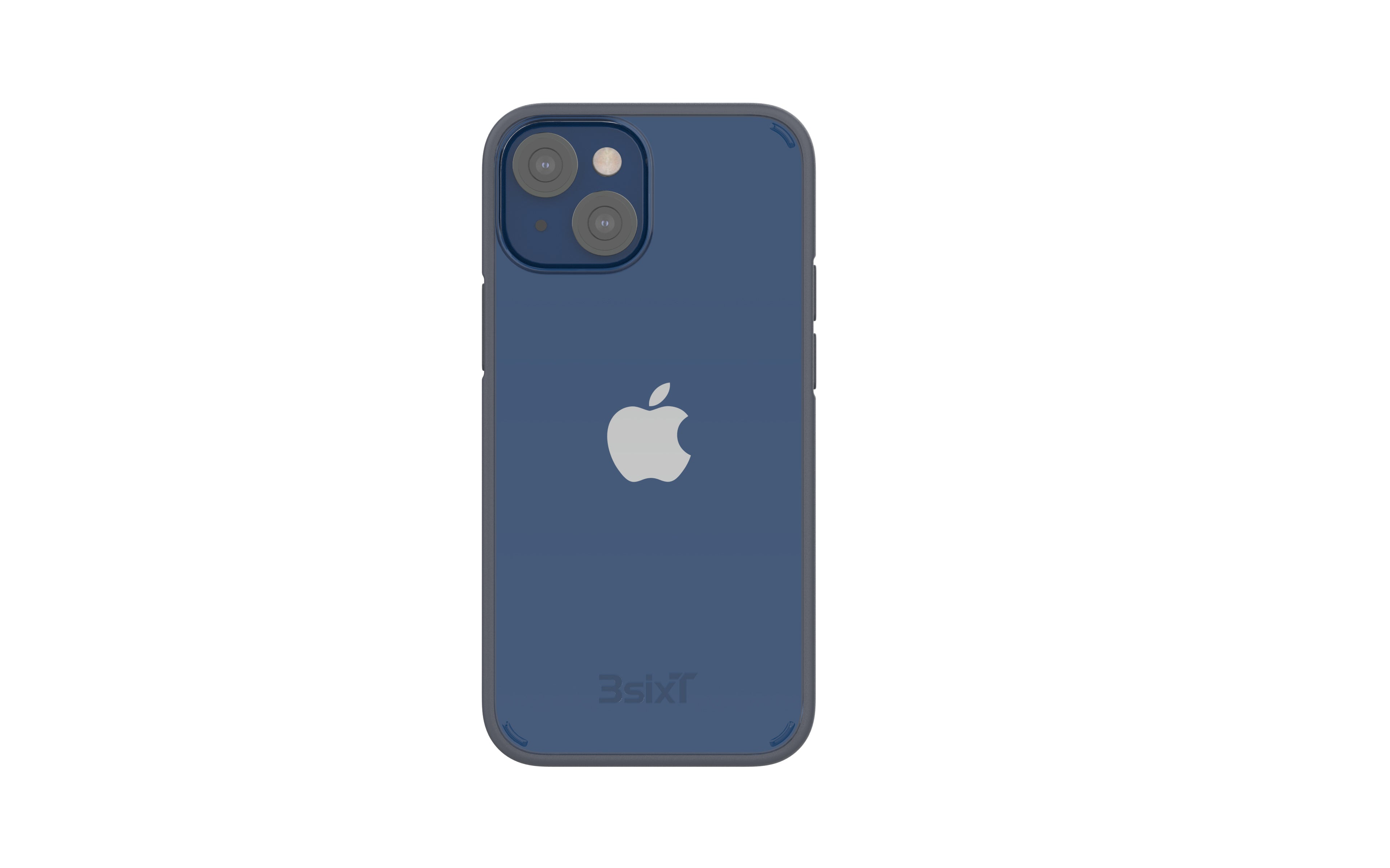 3sixT BioFlex iPhone 13 mini Shockproof Bumper Case - Clear/Grey Protective Cover | Slim Fit, Military-Grade Drop Protection | Perfect for Outdoor Activities, Travel & Daily Use