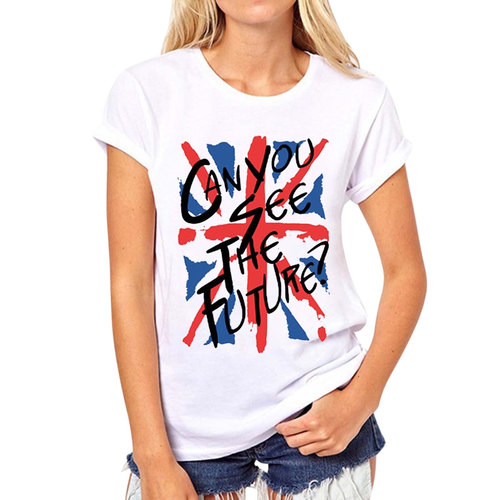 Trendy Women's Floral Graphic T-Shirts - Vintage Casual Crew Neck Short Sleeve Blouse Tops for Summer | Perfect for Beach Outings, Street Style & Everyday Wear