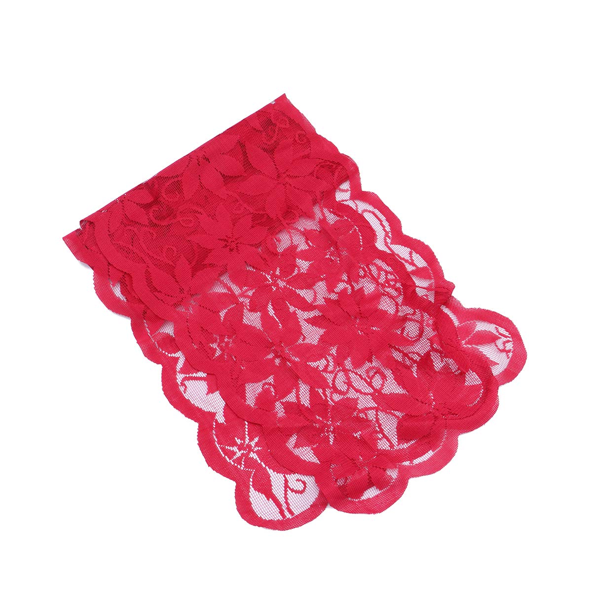 ABOOFAN Christmas Table Runner - Lace Holiday Fireplace Scarf with Poinsettia Design for Dining Table, Wedding Banquet, and Party Decorations | Perfect for Christmas, Thanksgiving, and Winter Home Decor