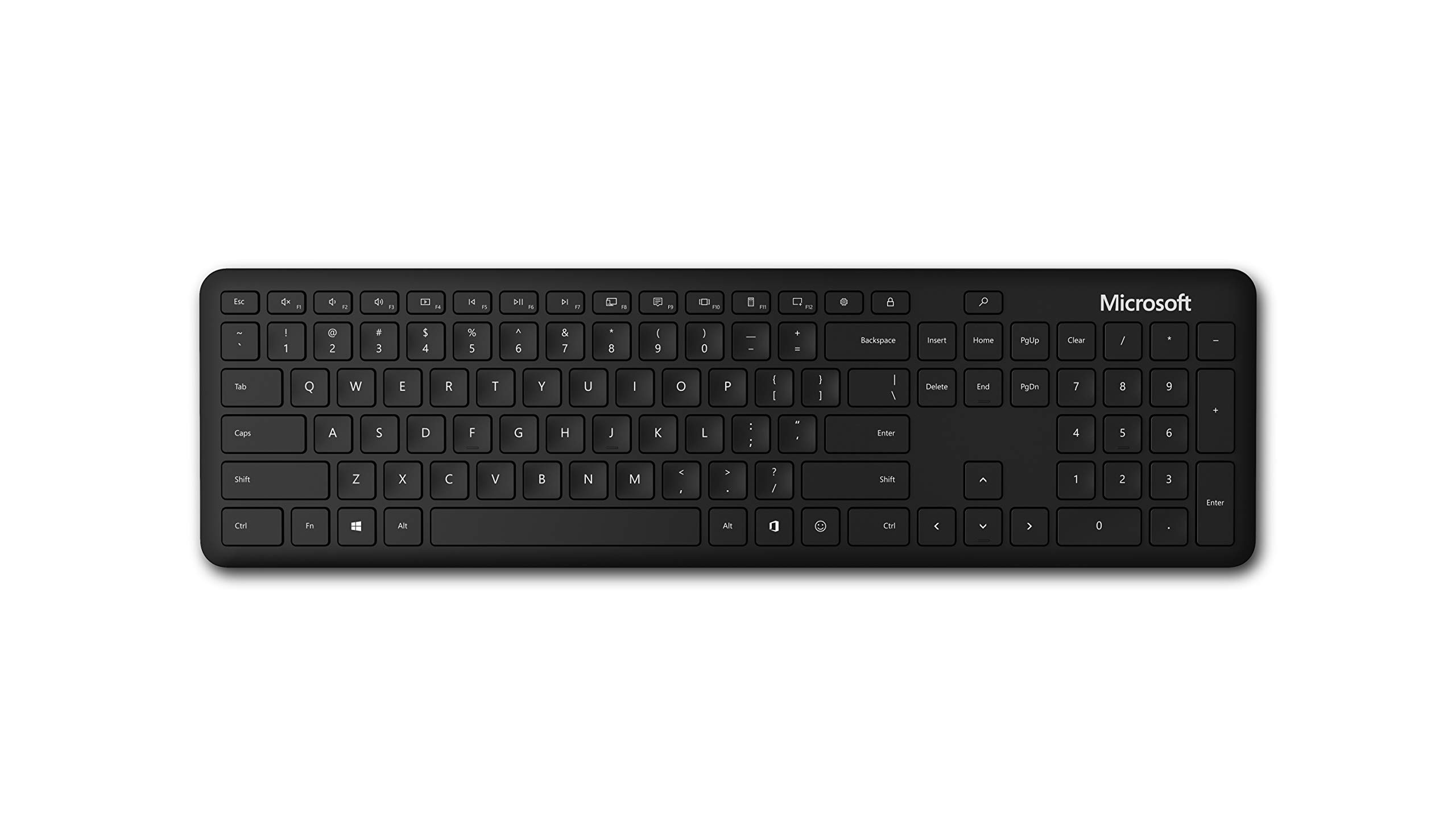 Microsoft Bluetooth Desktop Keyboard and Mouse Combo - Matte Black | Slim Wireless Design | Long Battery Life | Compatible with Windows & Mac | Perfect for Home Office & Remote Work