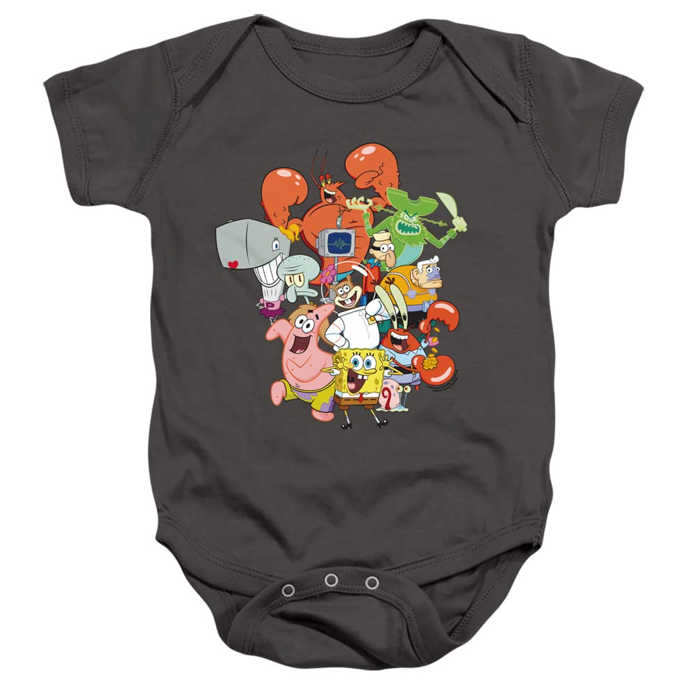SpongeBob SquarePants Baby Bodysuit - Cute Cartoon Character Snap Onesie for Infants & Toddlers | Perfect for Playtime, Birthday Gifts & Family Photos