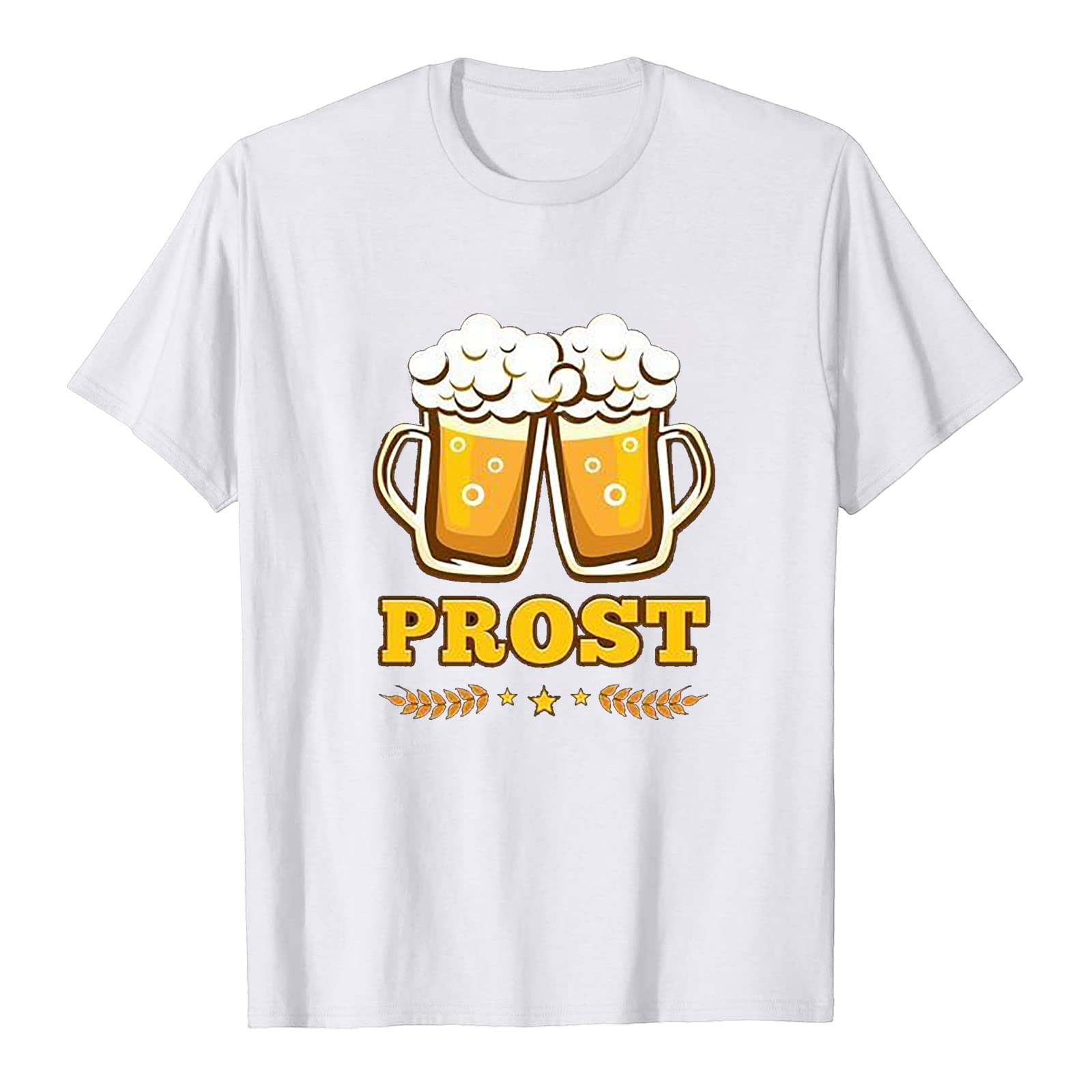 BFAFEN Oktoberfest Shirts for Women & Men - Cute Bavarian Graphic Tees, Short Sleeve Round Neck Tops - Perfect for Beer Festivals, Halloween Costumes & German Themed Parties