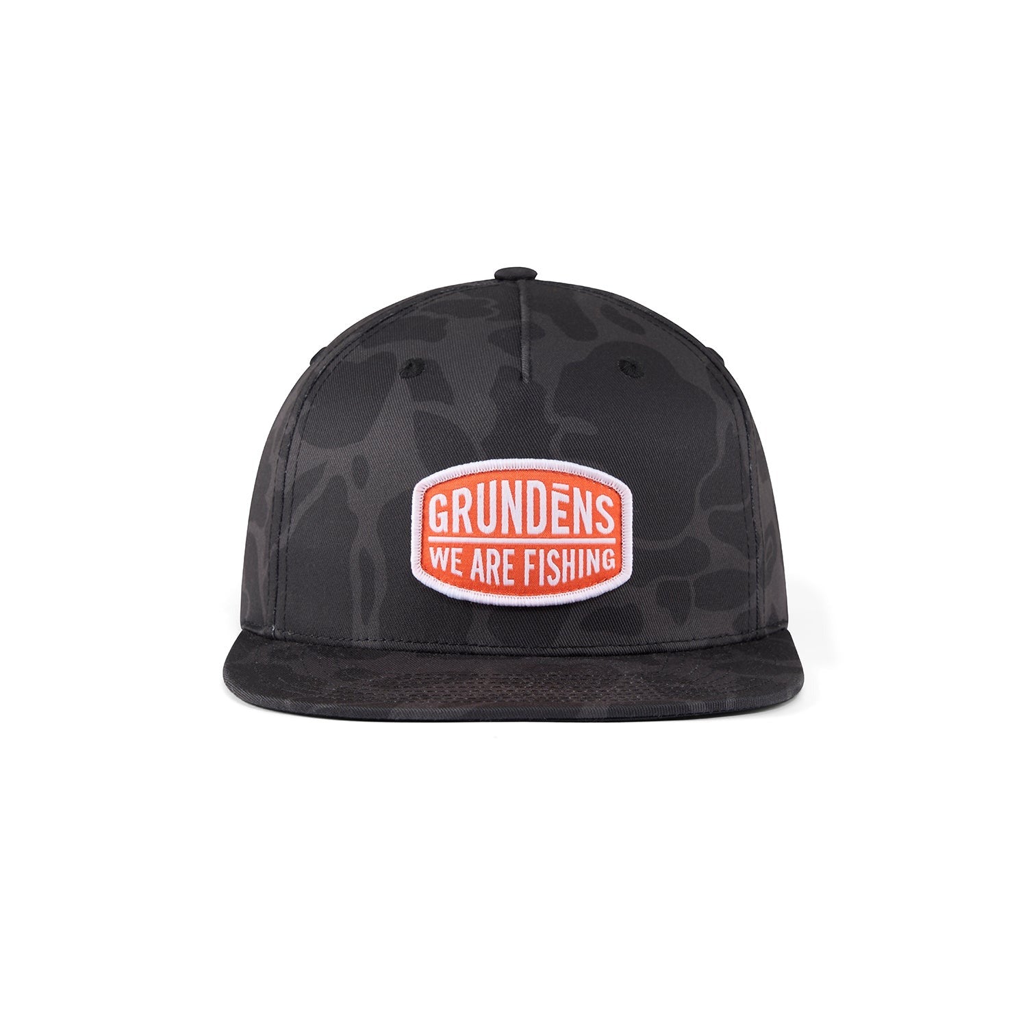 Grundens We Are Fishing Camo Trucker Hat - Adjustable Mesh Back Baseball Cap for Anglers & Outdoor Enthusiasts - Perfect for Fishing, Hunting, and Outdoor Adventures