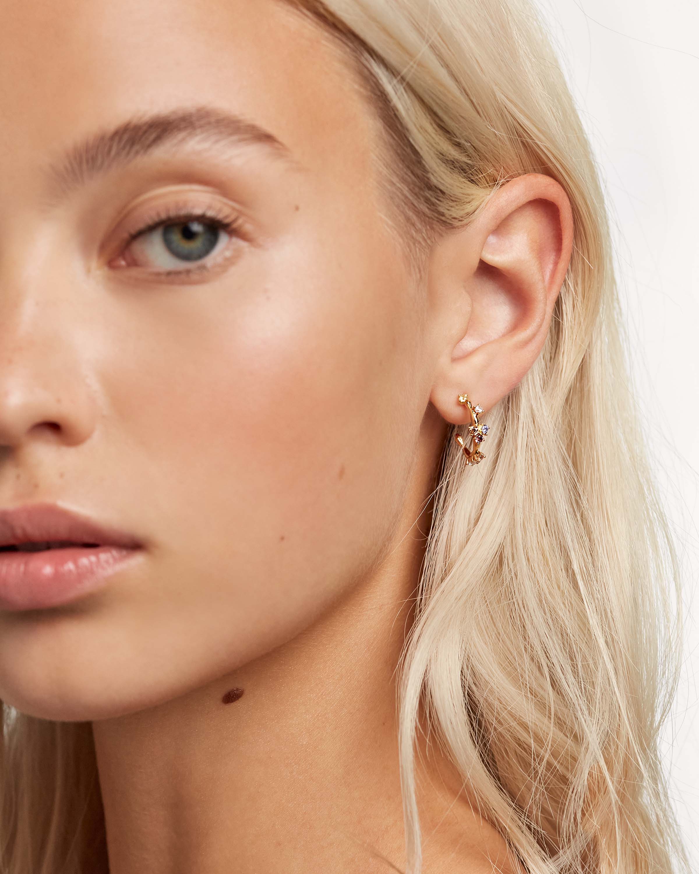 5-Piece Gold Plated Earrings Set for Women - Elegant Hoop, Stud & Drop Earrings for Daily Wear, Parties & Gifts