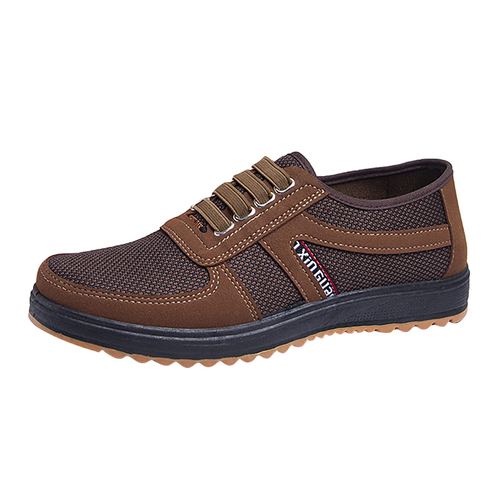 Breathable Men's Slip-On Casual Shoes - Lightweight Cloth Walking Shoes for Men - Dressy & Comfortable for Daily Wear, Work, Travel and Outdoor Activities