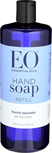 Eo Products French Lavender Hand Soap Refill - 32 Oz | Natural Liquid Soap for Kitchen, Bathroom & Office | Moisturizing & Antibacterial