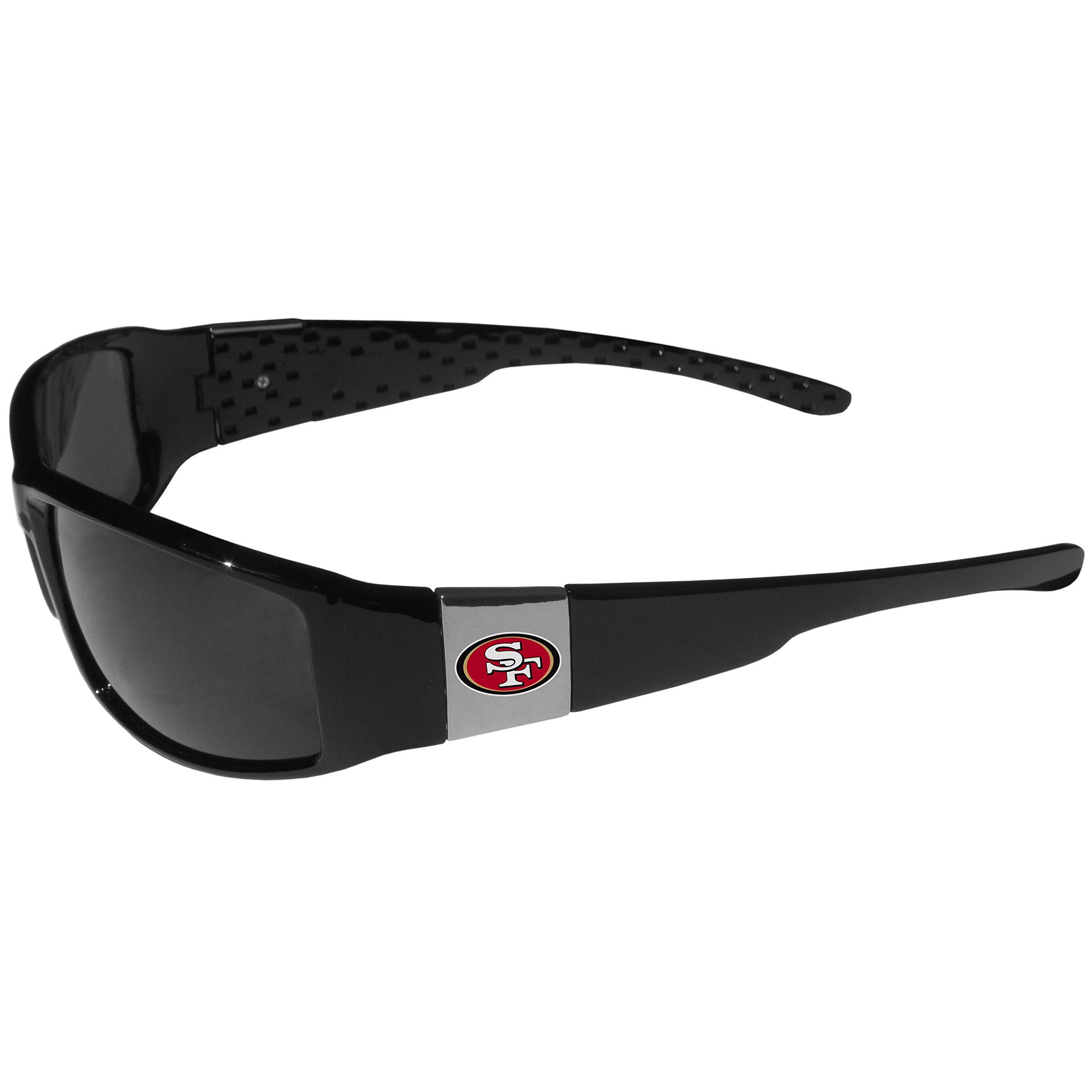 Chicago Bears Chrome Wrap Sunglasses with Case - UV Protection Polarized Sports Sunglasses for Football Fans, Tailgating & Outdoor Activities